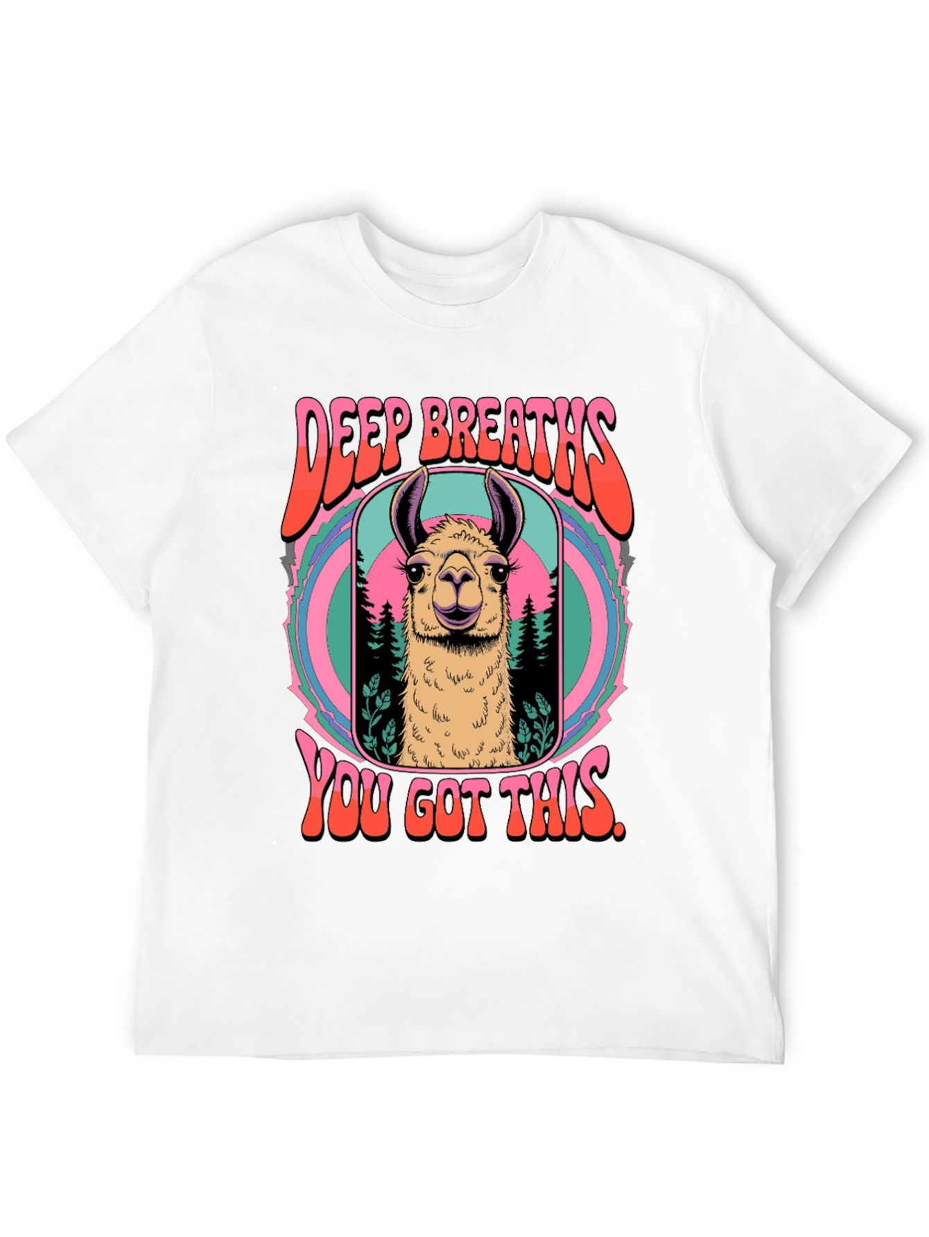Deep Breaths Llama T-Shirt