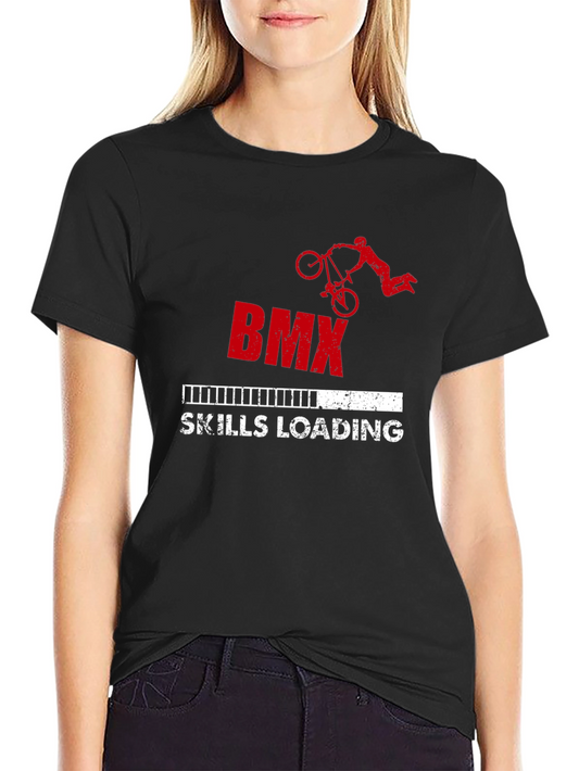BMX Skills Loading Graphic T-Shirt - Black