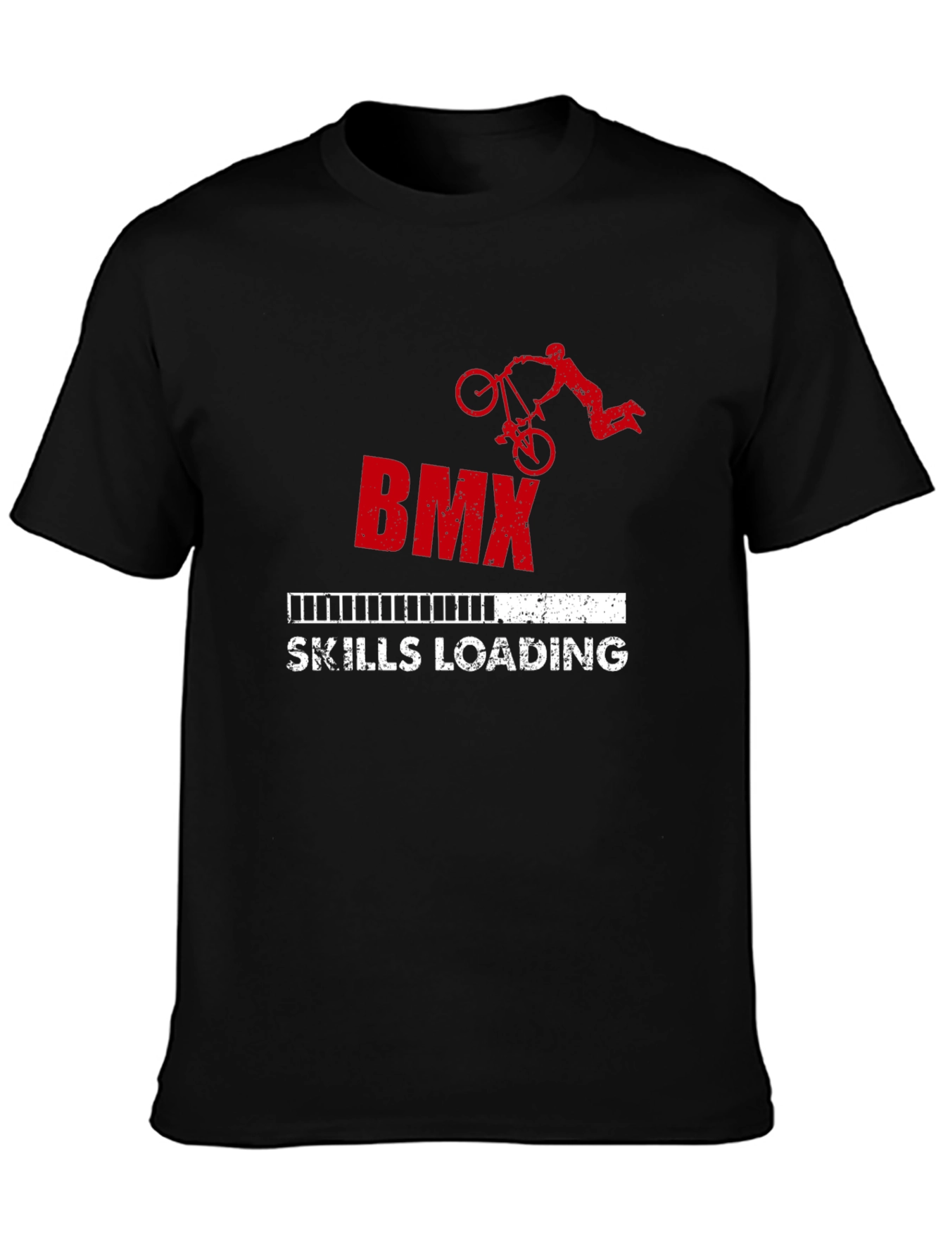 BMX Skills Loading Graphic T-Shirt - Black