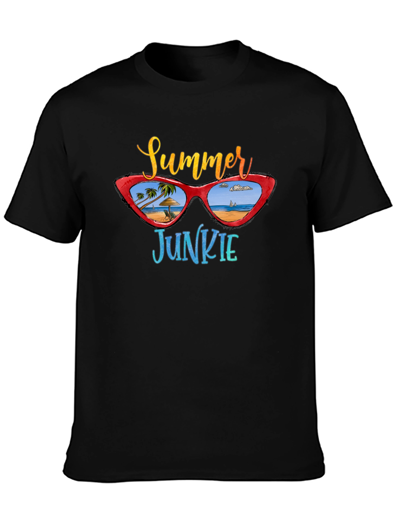 Summer Junkie Graphic T-Shirt - Beach Vibes!