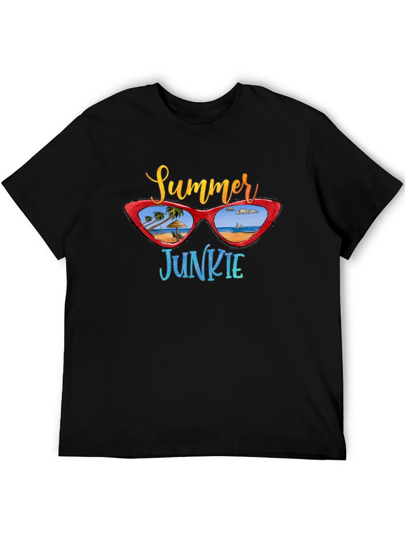 Summer Junkie Graphic T-Shirt - Beach Vibes!