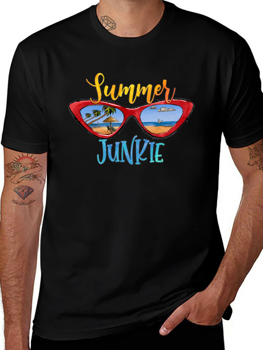 Summer Junkie Graphic T-Shirt - Beach Vibes!
