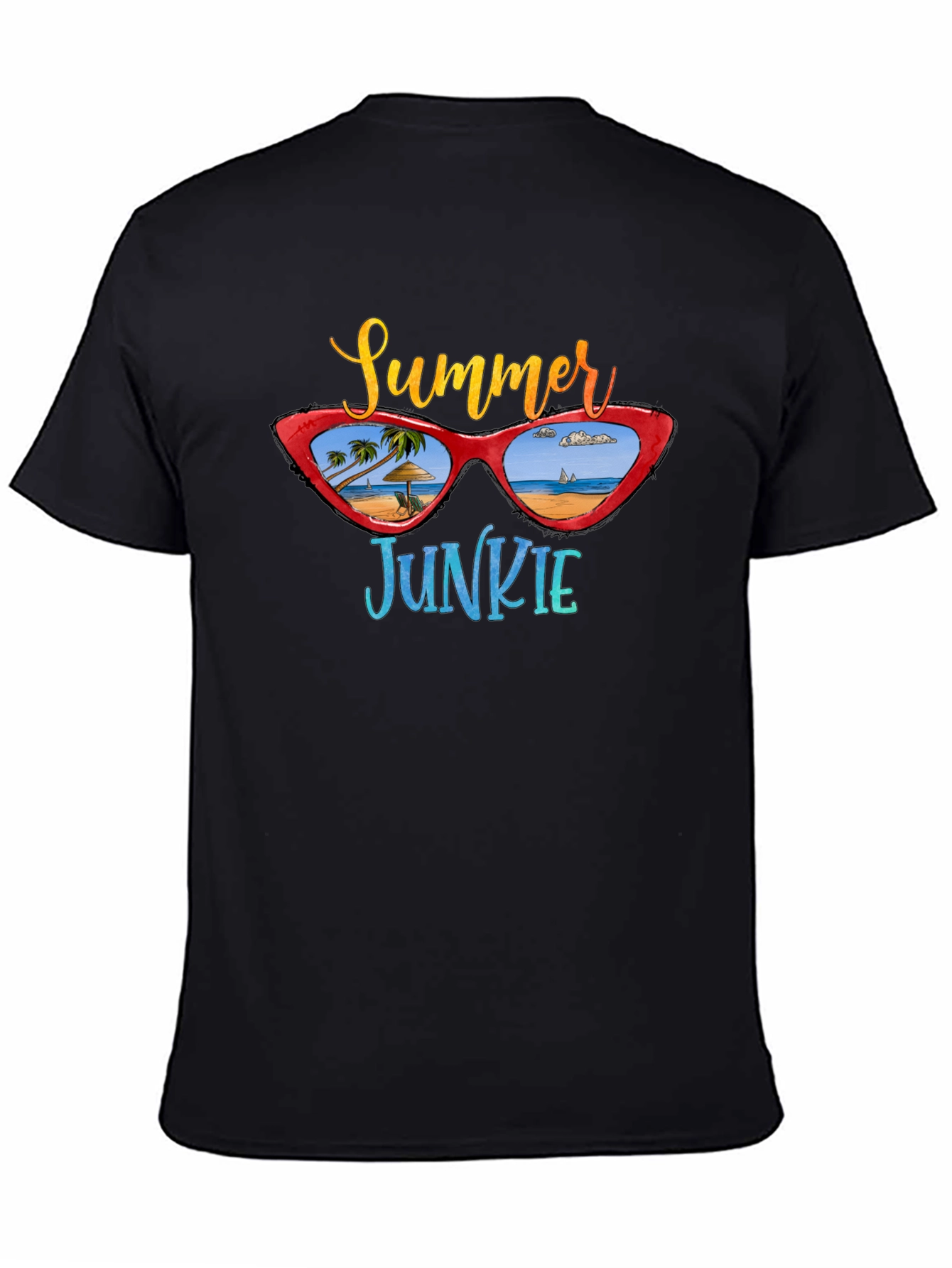 Summer Junkie Graphic T-Shirt - Beach Vibes!