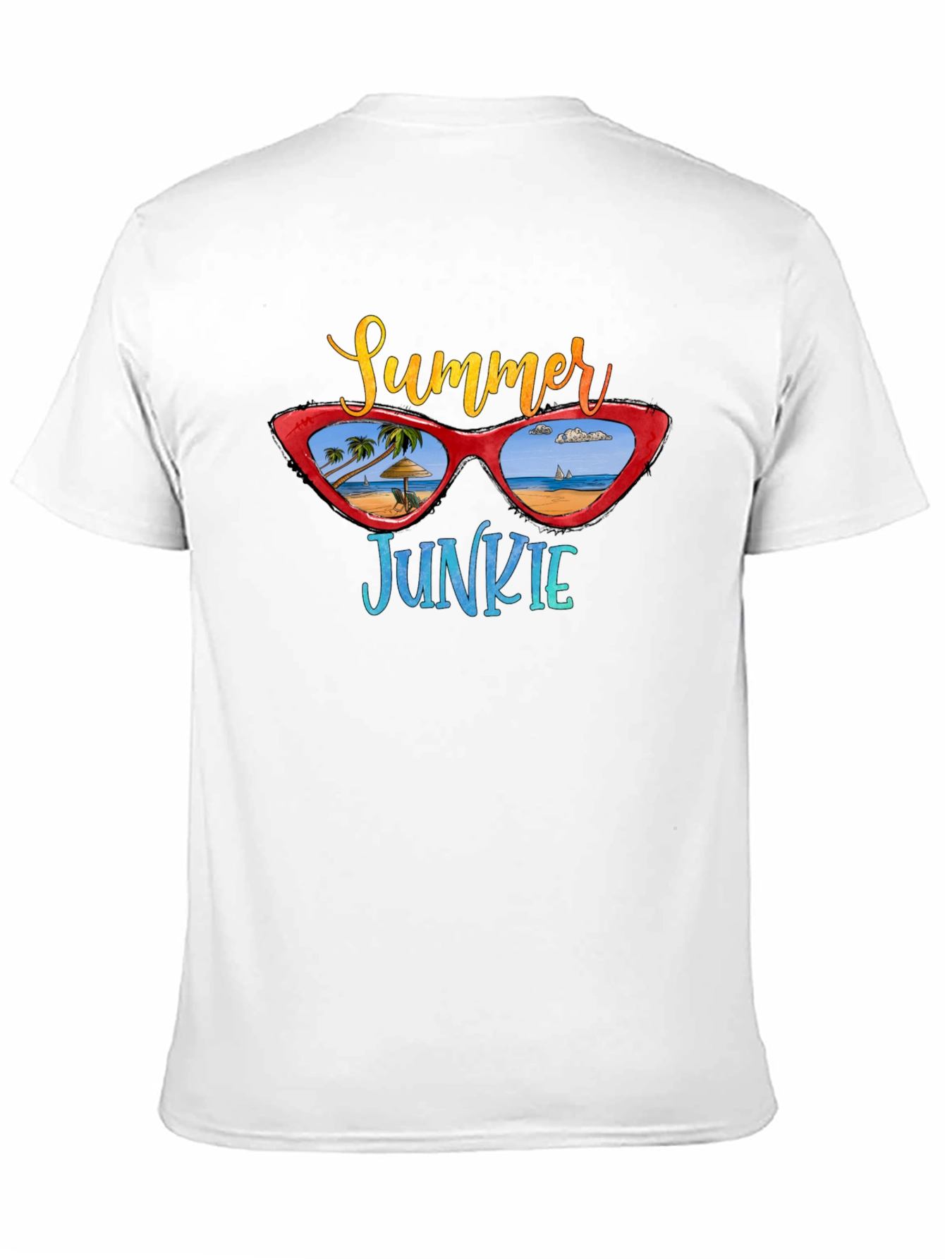 Summer Junkie Graphic T-Shirt - Beach Vibes!