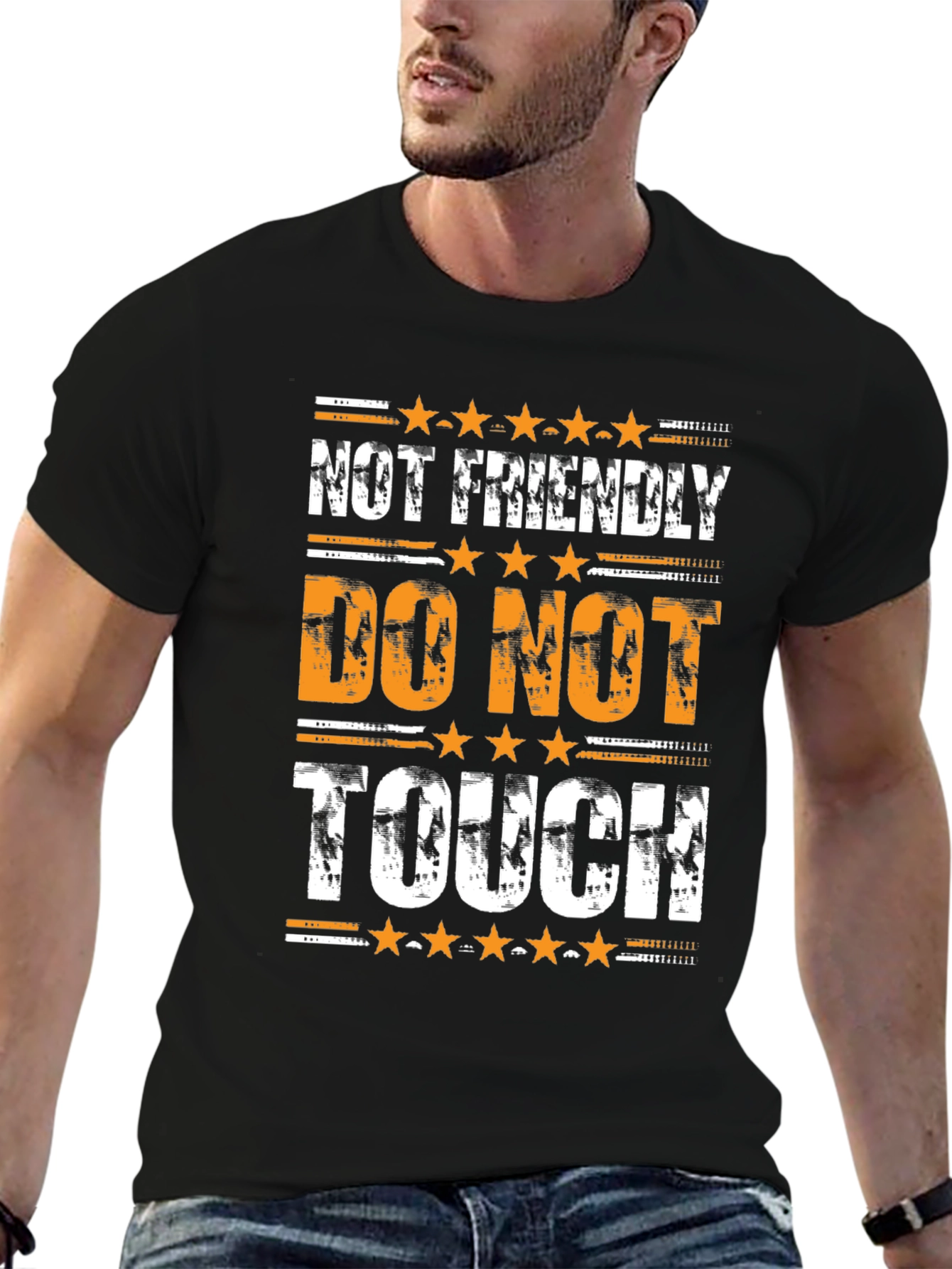 Not Friendly Do Not Touch Graphic Tee