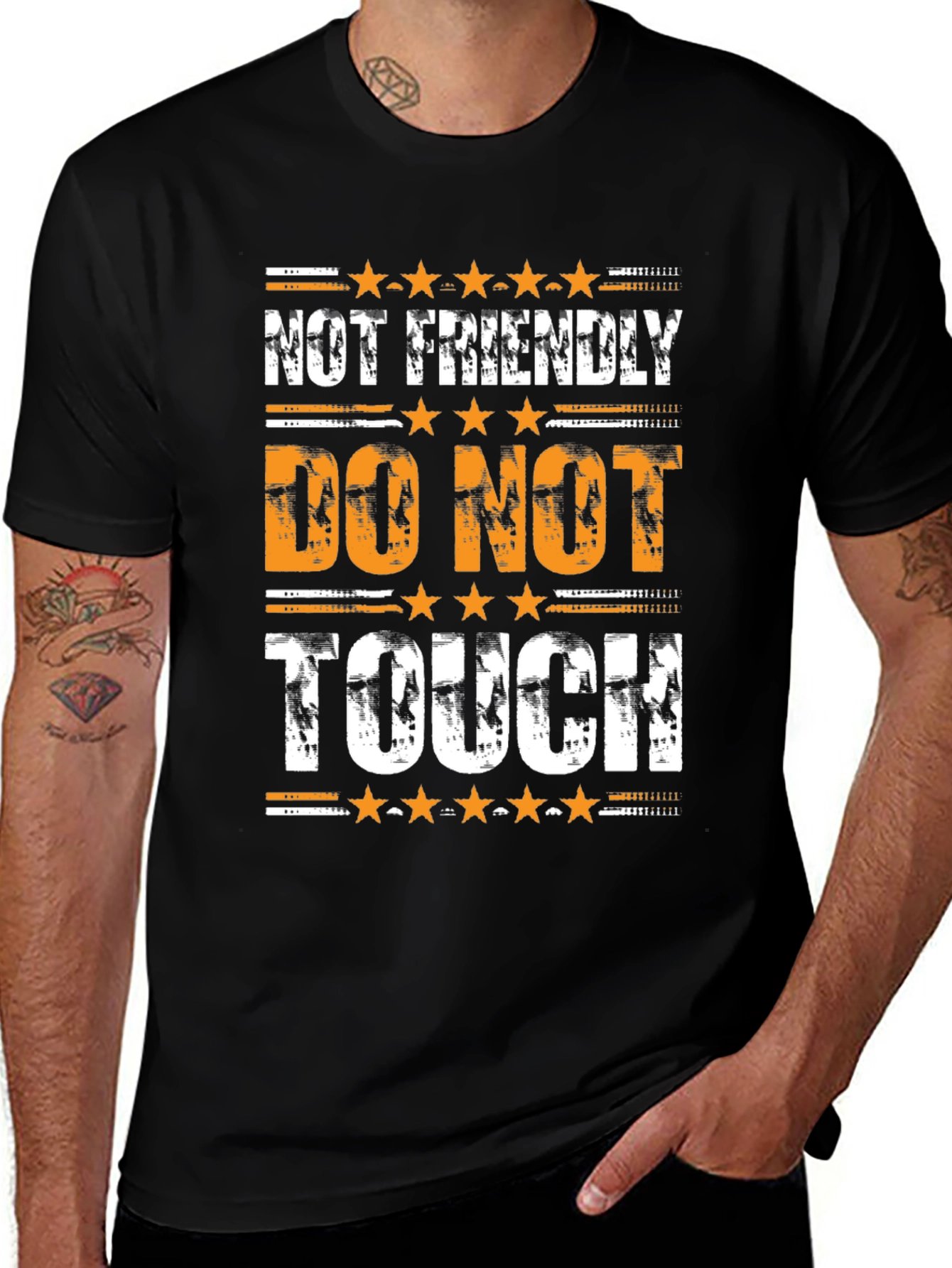 Not Friendly Do Not Touch Graphic Tee