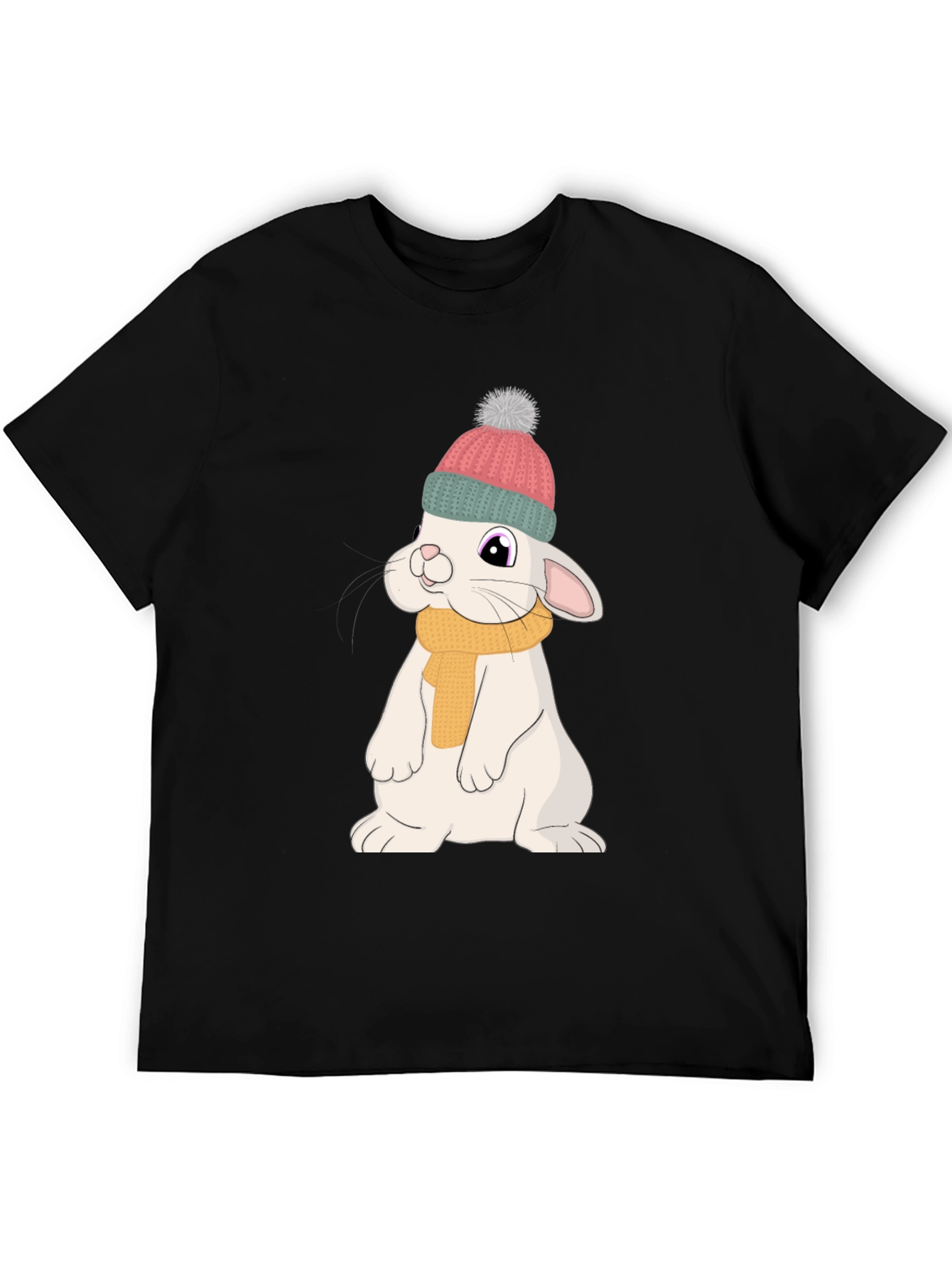 Cute Rabbit T-Shirt - Cartoon Bunny Graphic Tee