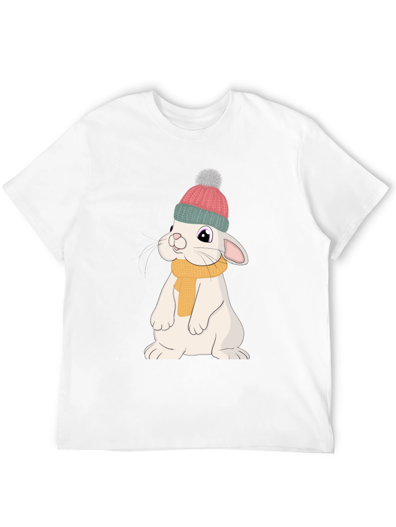 Cute Rabbit T-Shirt - Cartoon Bunny Graphic Tee