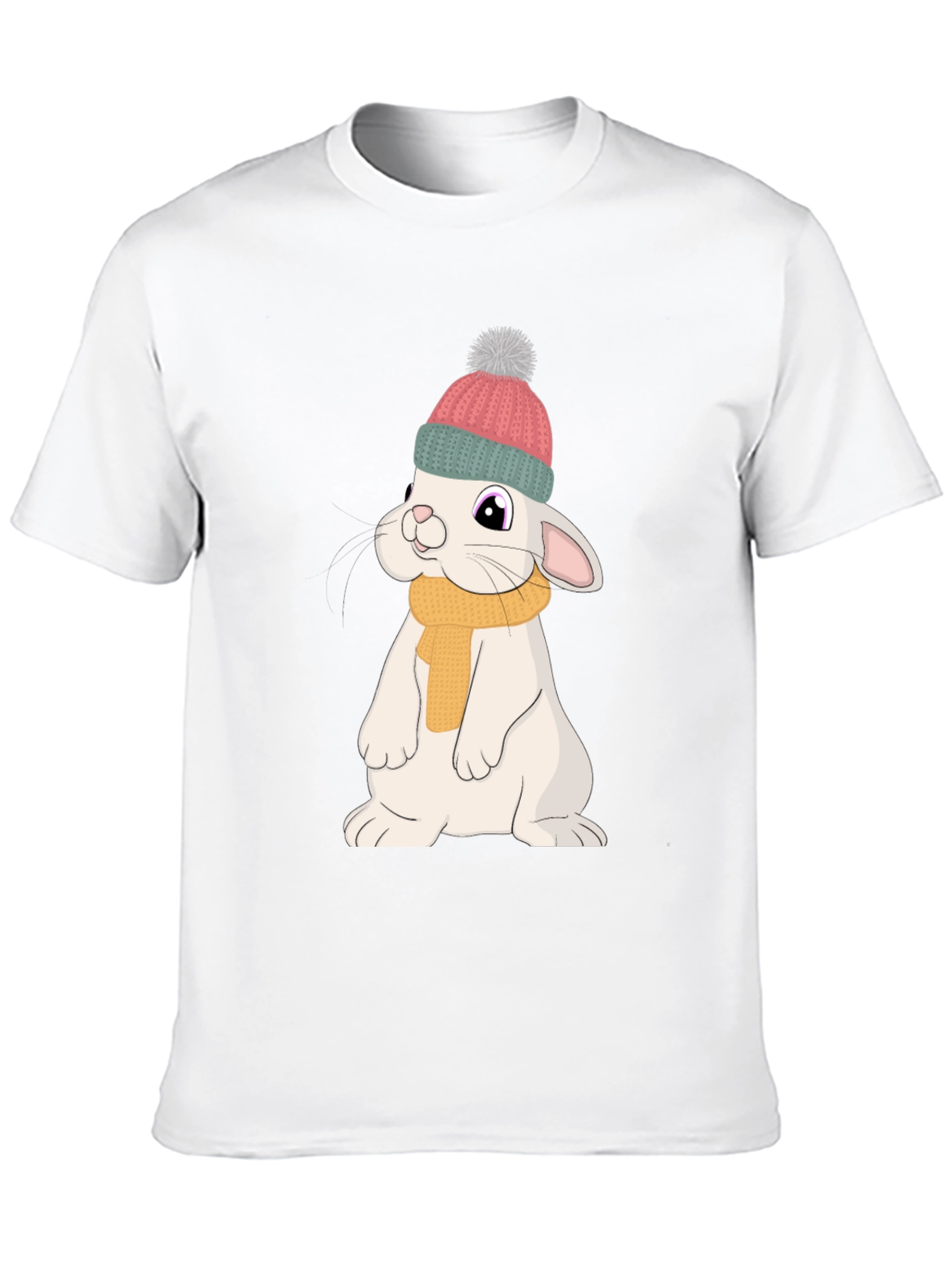 Cute Rabbit T-Shirt - Cartoon Bunny Graphic Tee