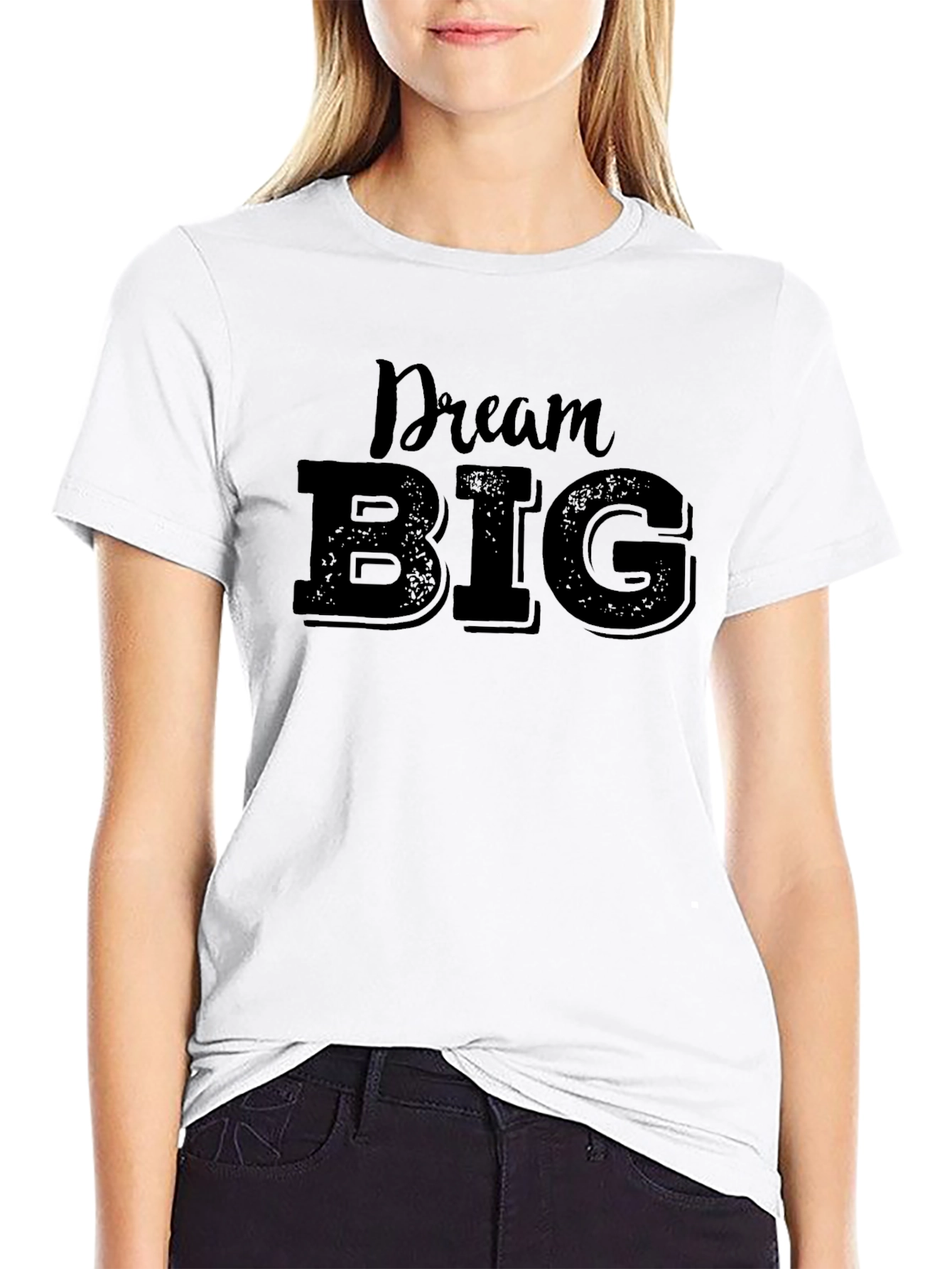 Dream Big Black Graphic T-Shirt