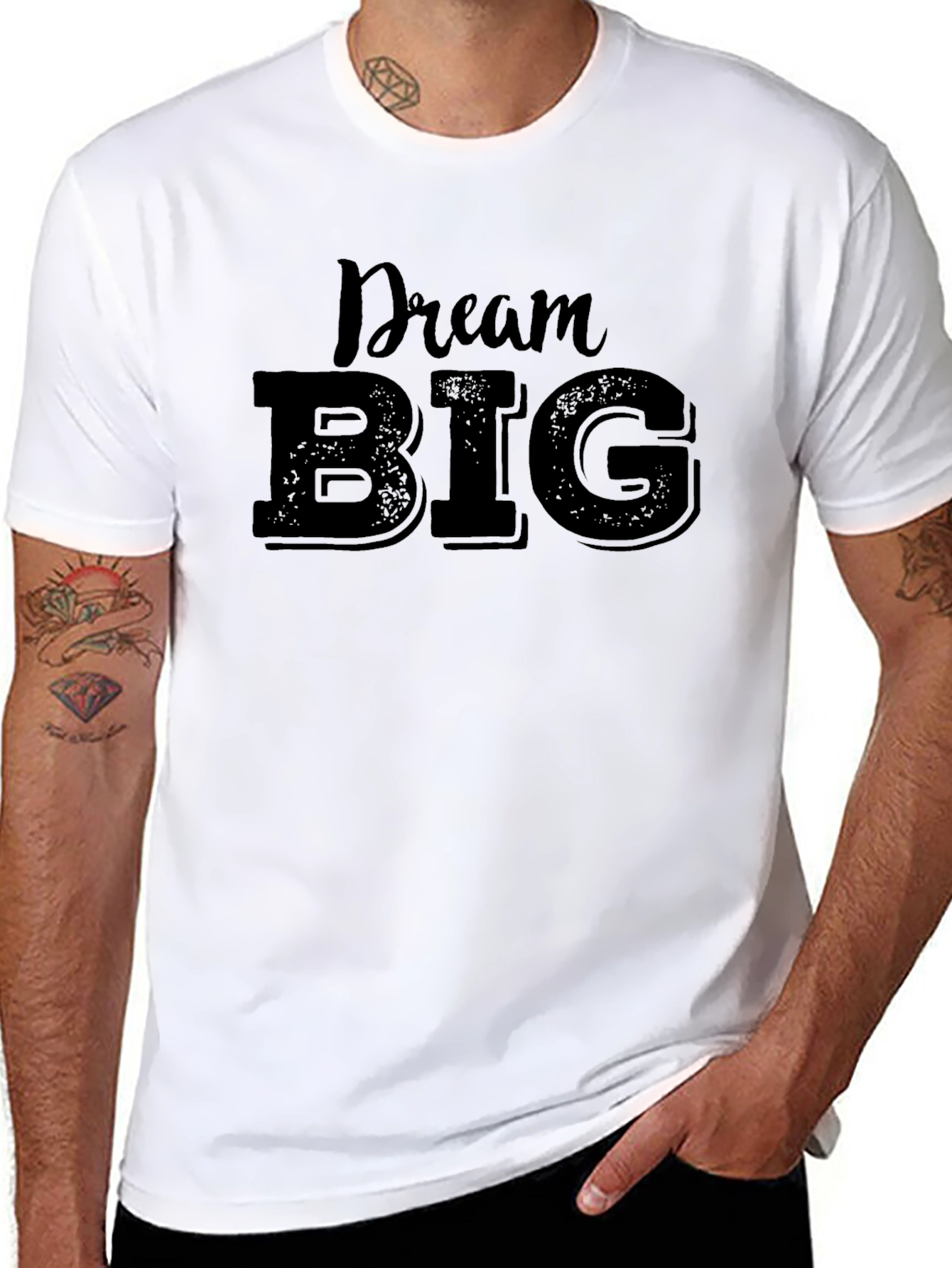 Dream Big Black Graphic T-Shirt