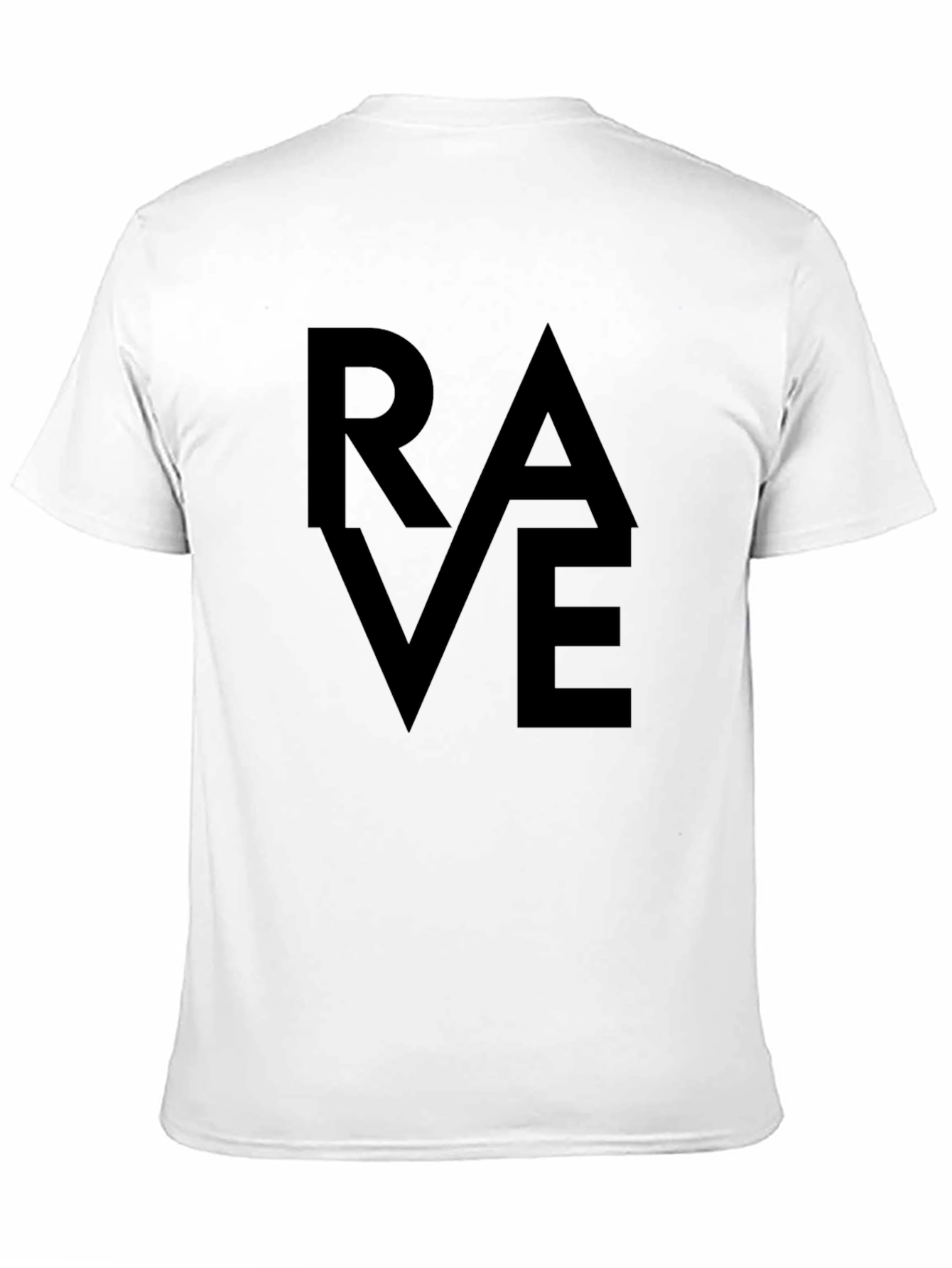 RAVE Graphic Tee - Bold Statement Black T-Shirt
