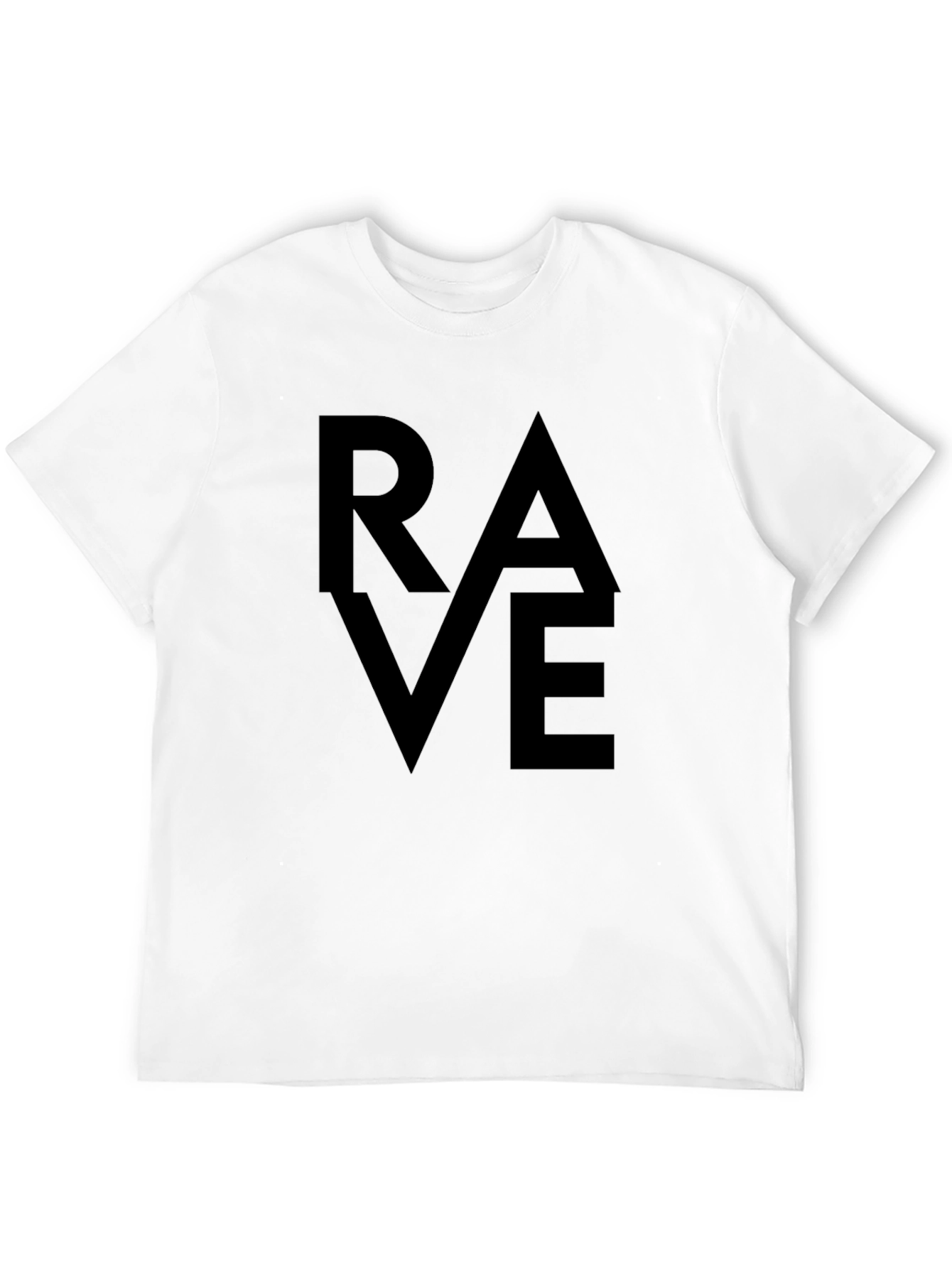 RAVE Graphic Tee - Bold Statement Black T-Shirt