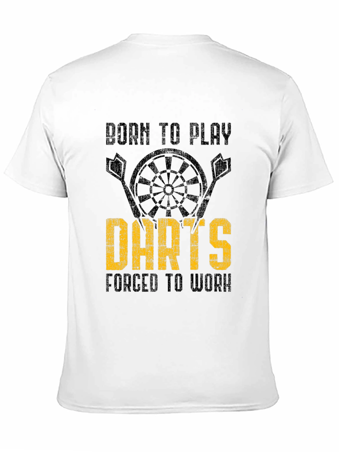 Born to Play Darts Mens Graphic T-Shirt