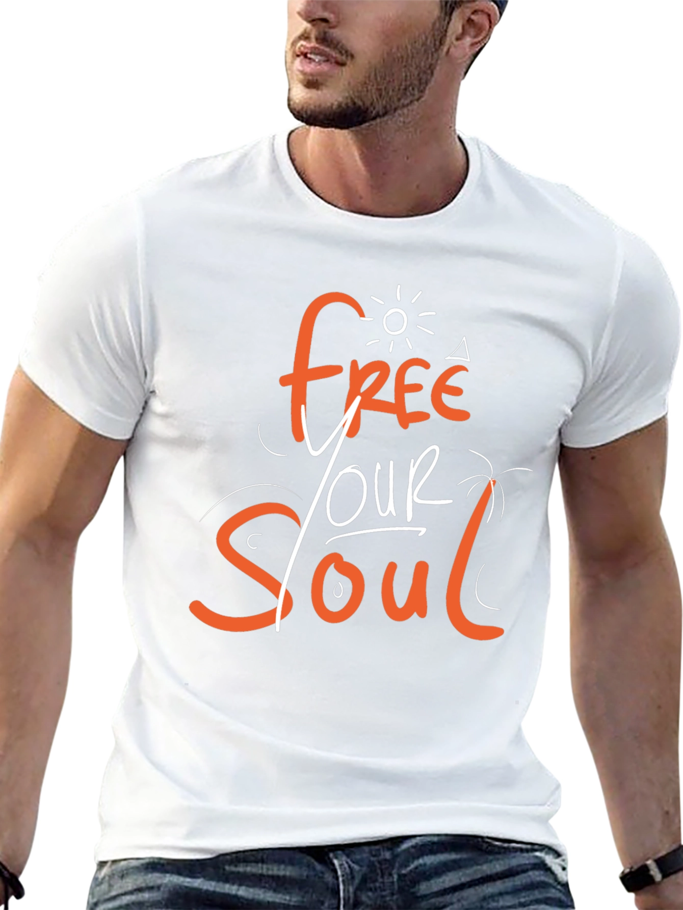 Free Your Soul Graphic Print T-Shirt