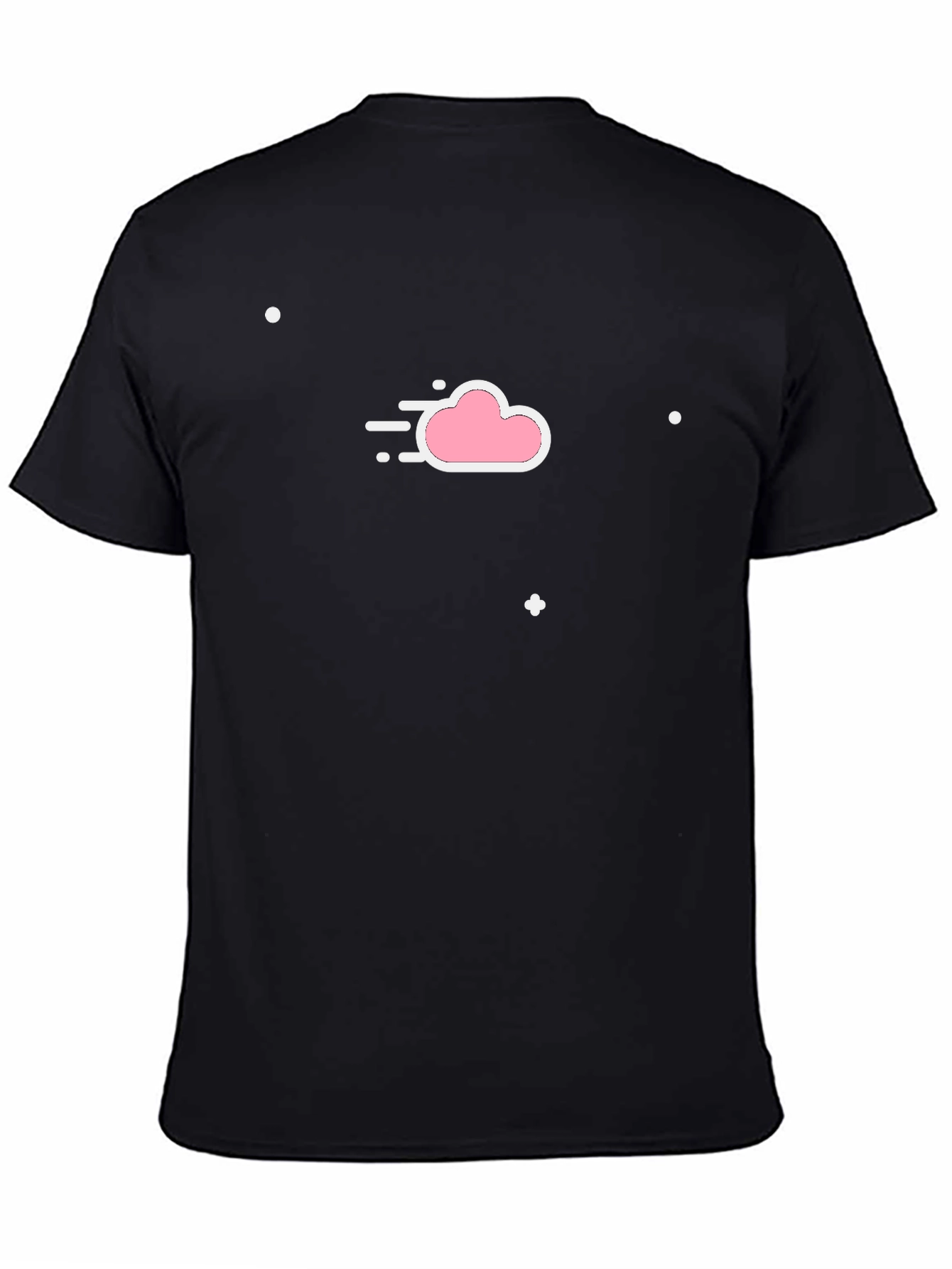 Black Cloud Graphic Tee - Soft Cotton Blend Shirt