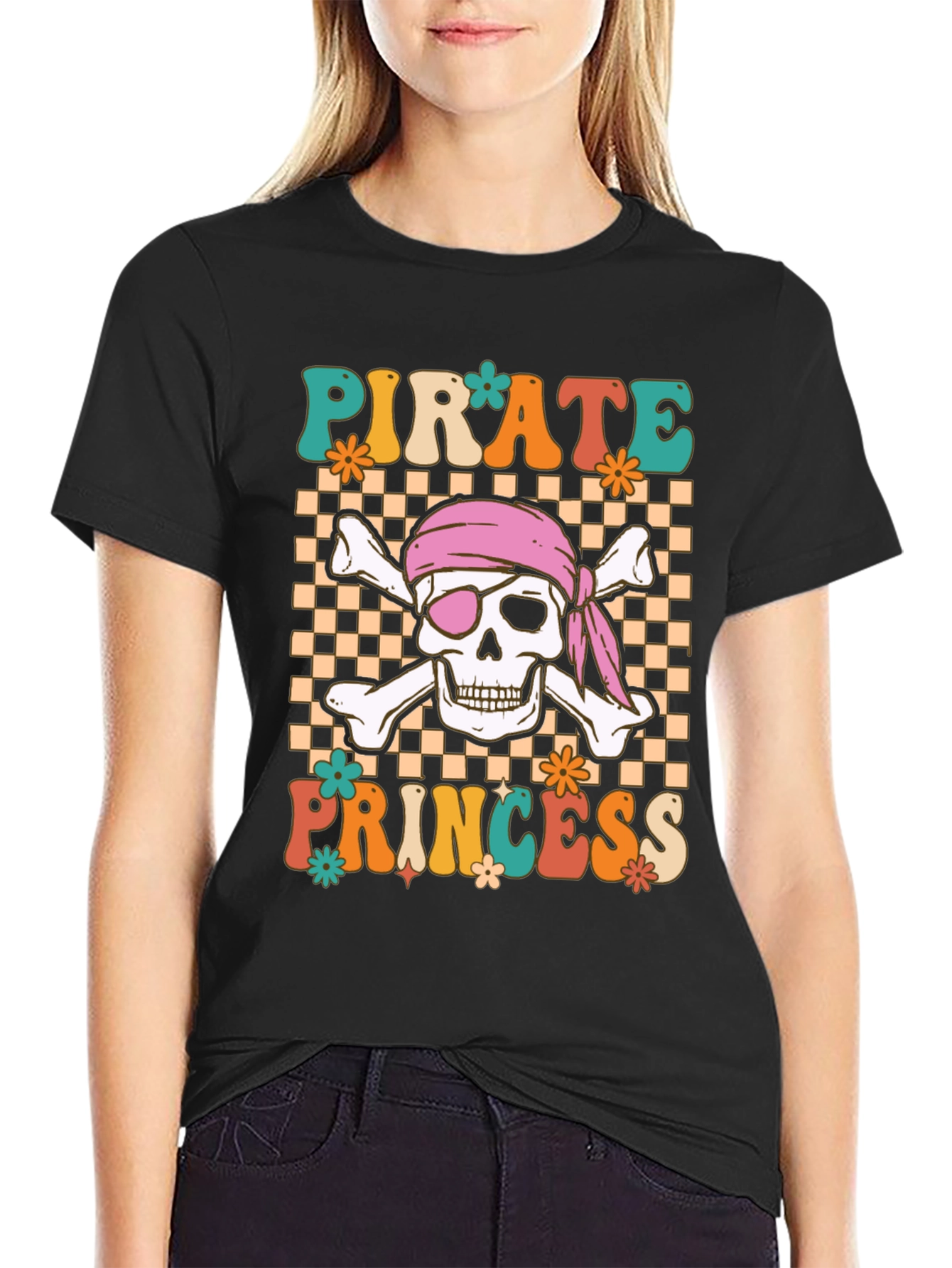 Pirate Princess Skull T-Shirt
