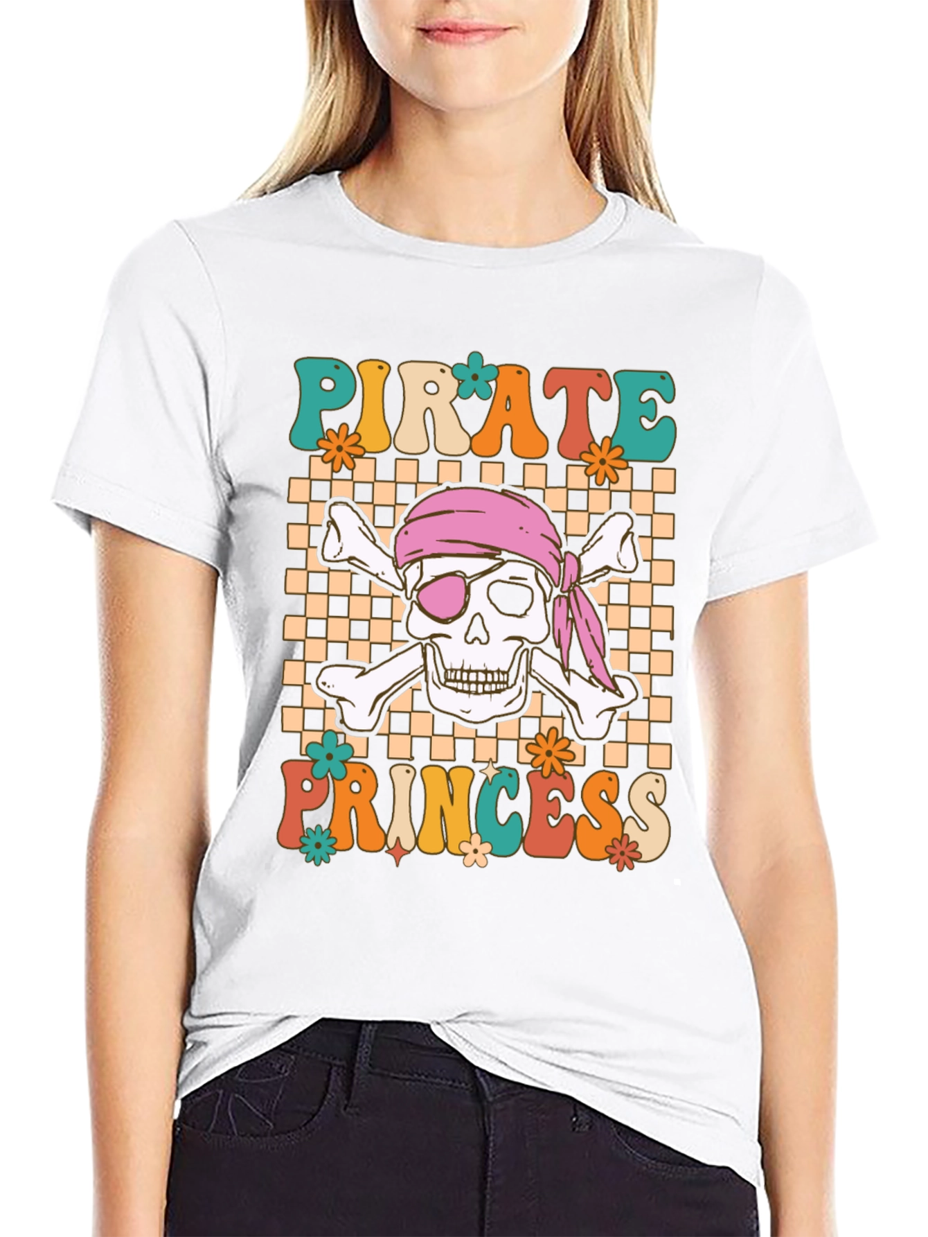 Pirate Princess Skull T-Shirt