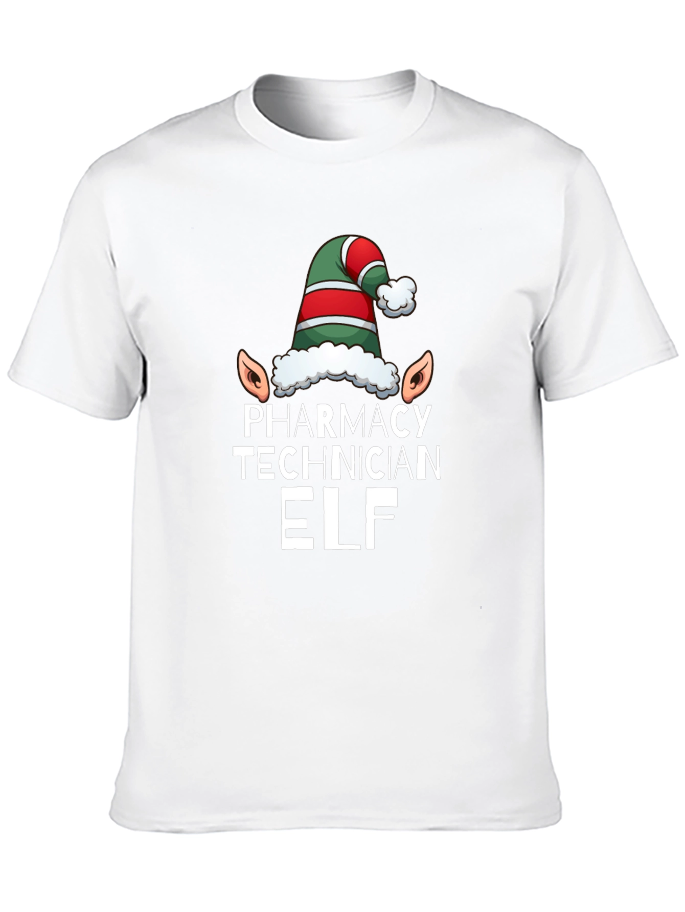 Pharmacy Technician Elf T-Shirt - Black