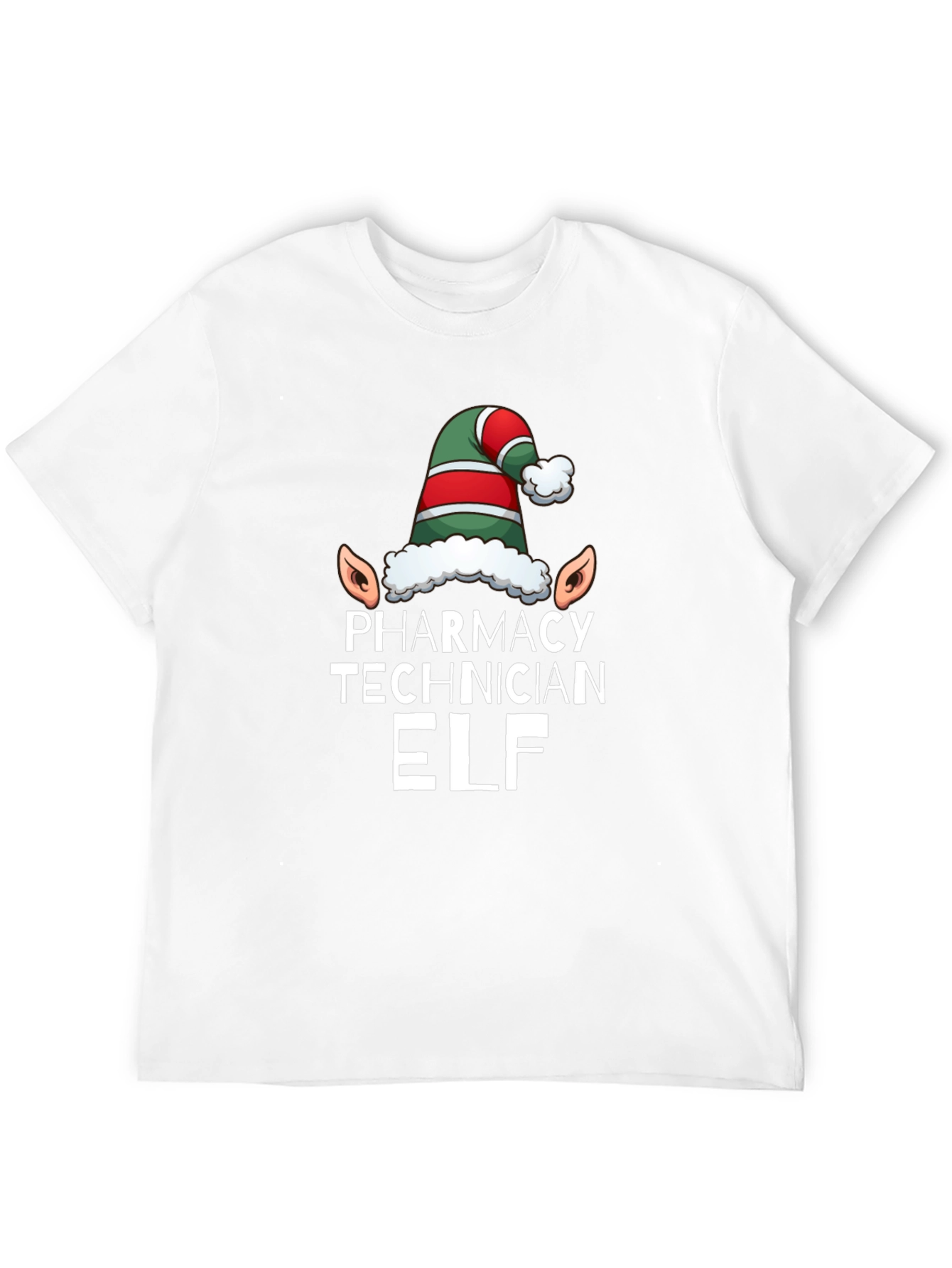 Pharmacy Technician Elf T-Shirt - Black