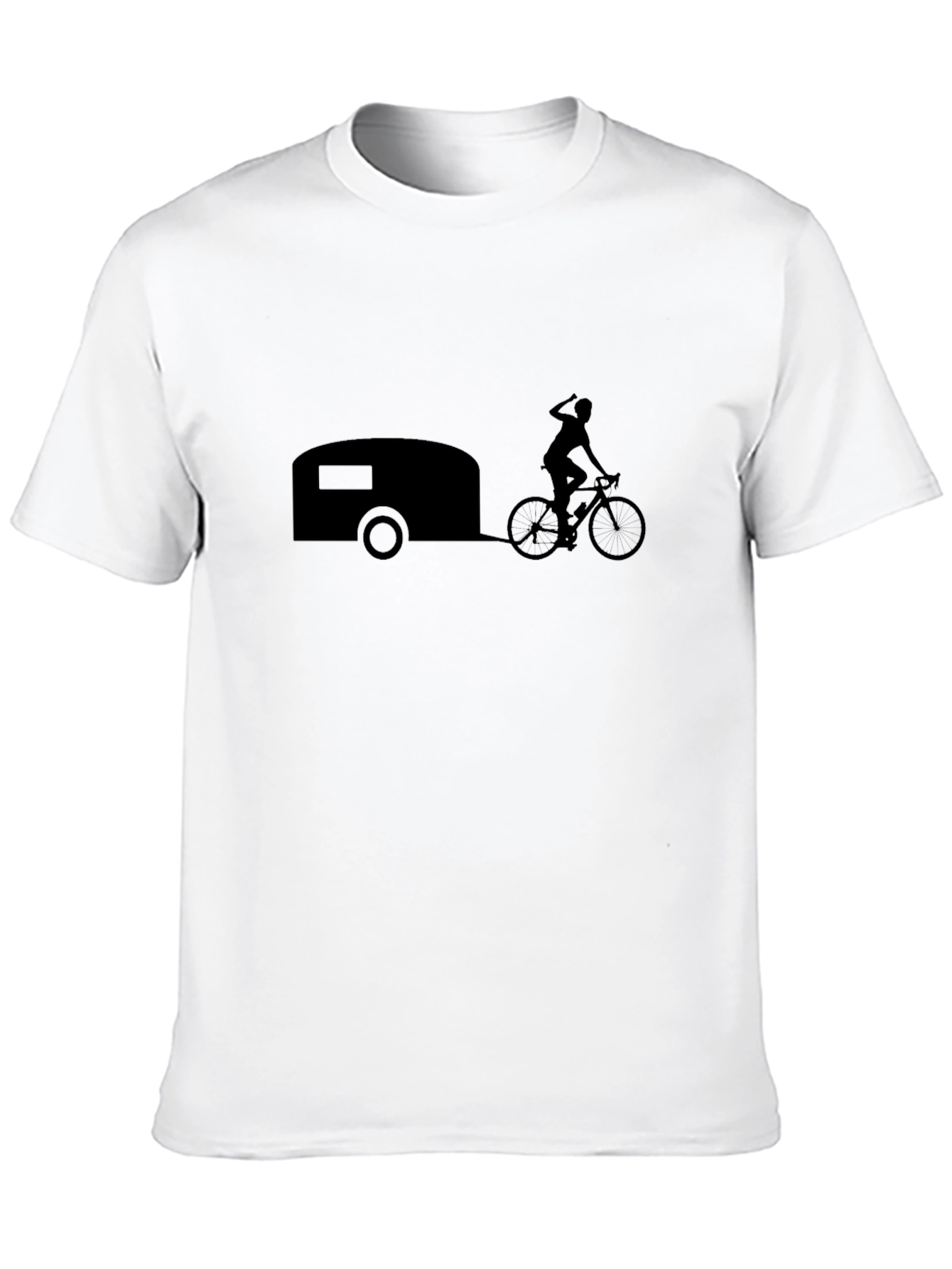 Bicycle Camper Black T-Shirt