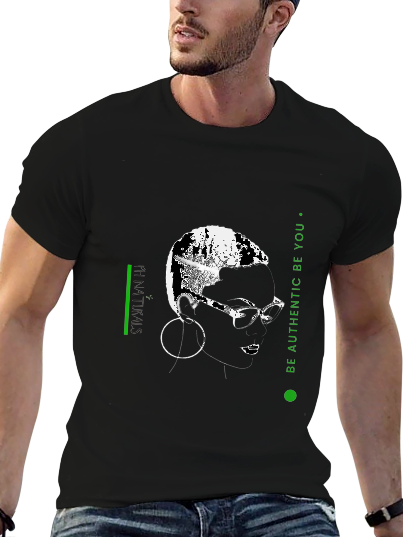 Modern Graphic Tee: Be Authentic