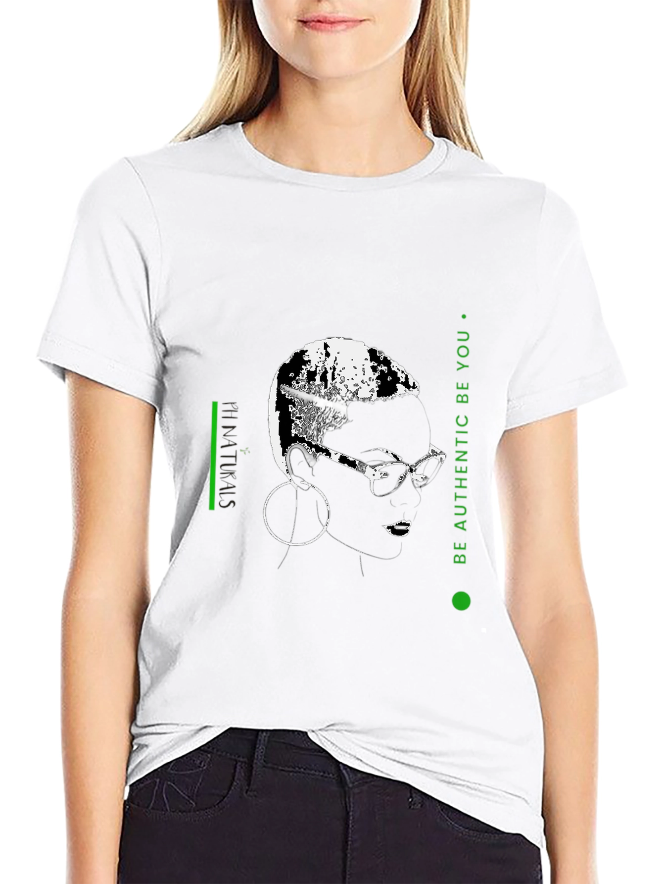 Modern Graphic Tee: Be Authentic