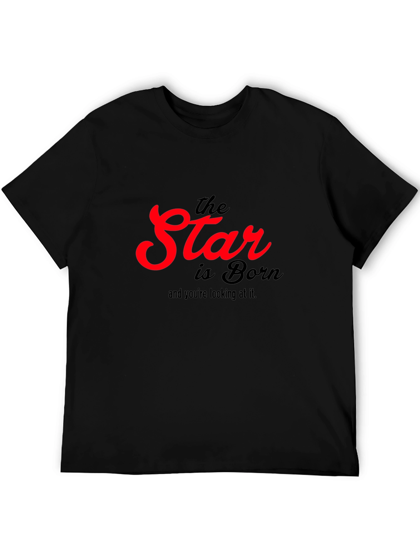 The Star Is Born Black Graphic T-Shirt