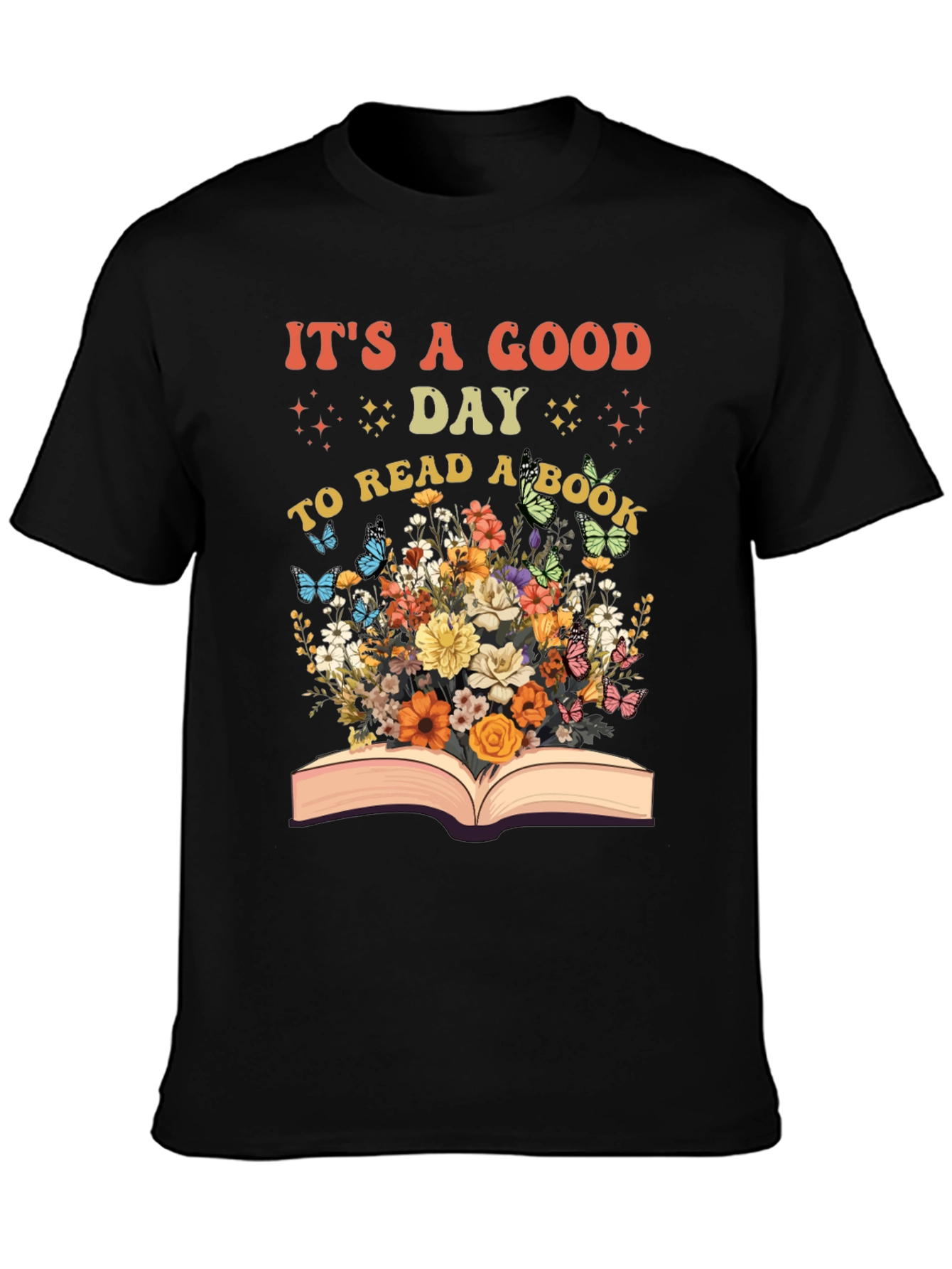 Book Lovers Floral Graphic T-Shirt