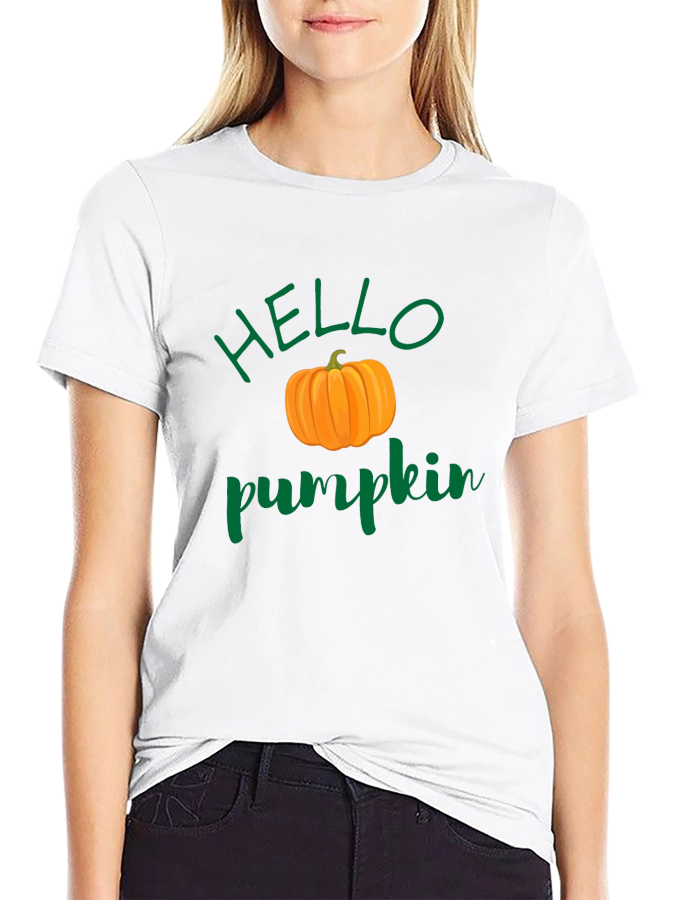 Hello Pumpkin Graphic Tee - Fall Vibes