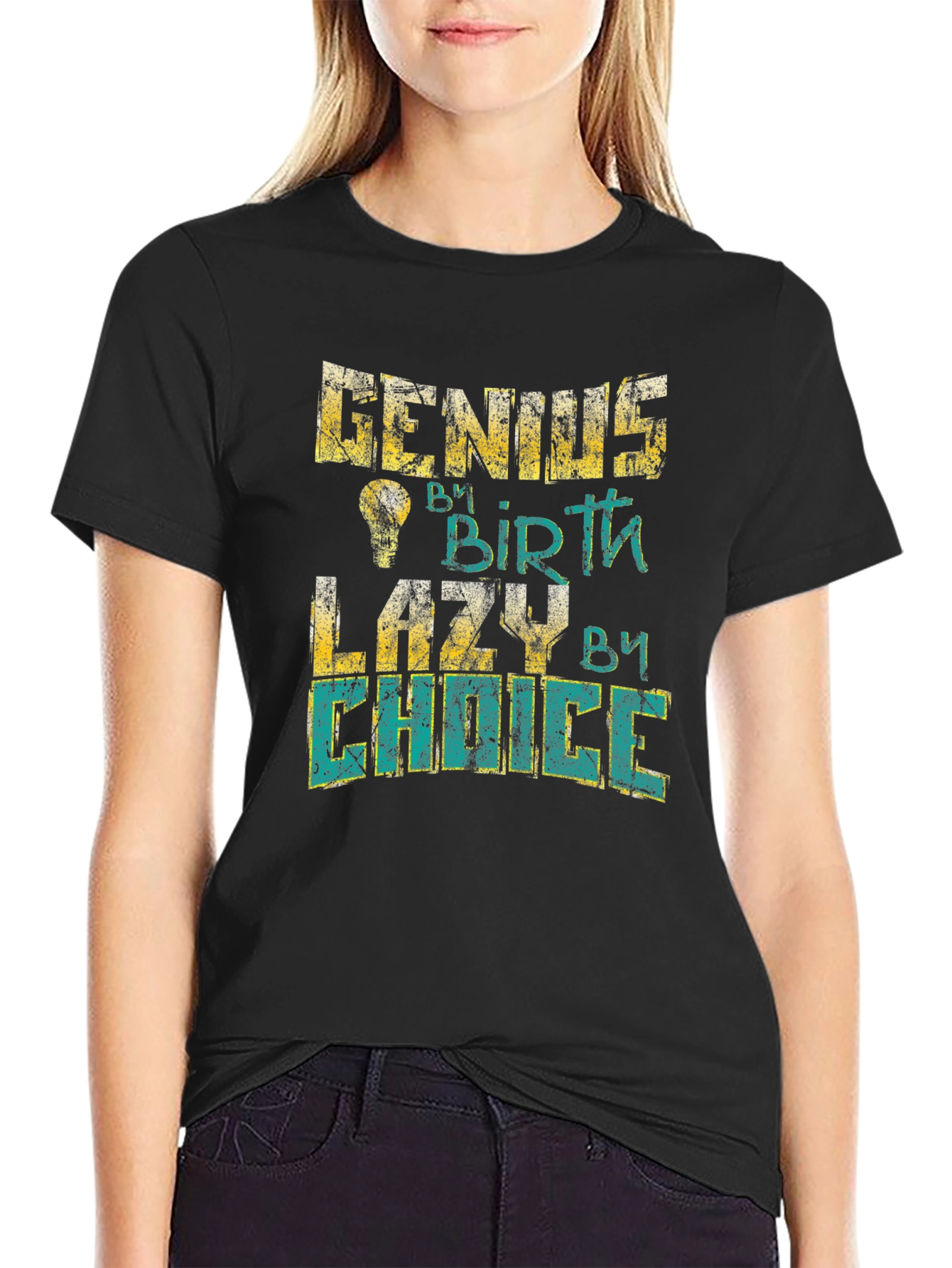 Genius by Birth Funny Mens Graphic Tee