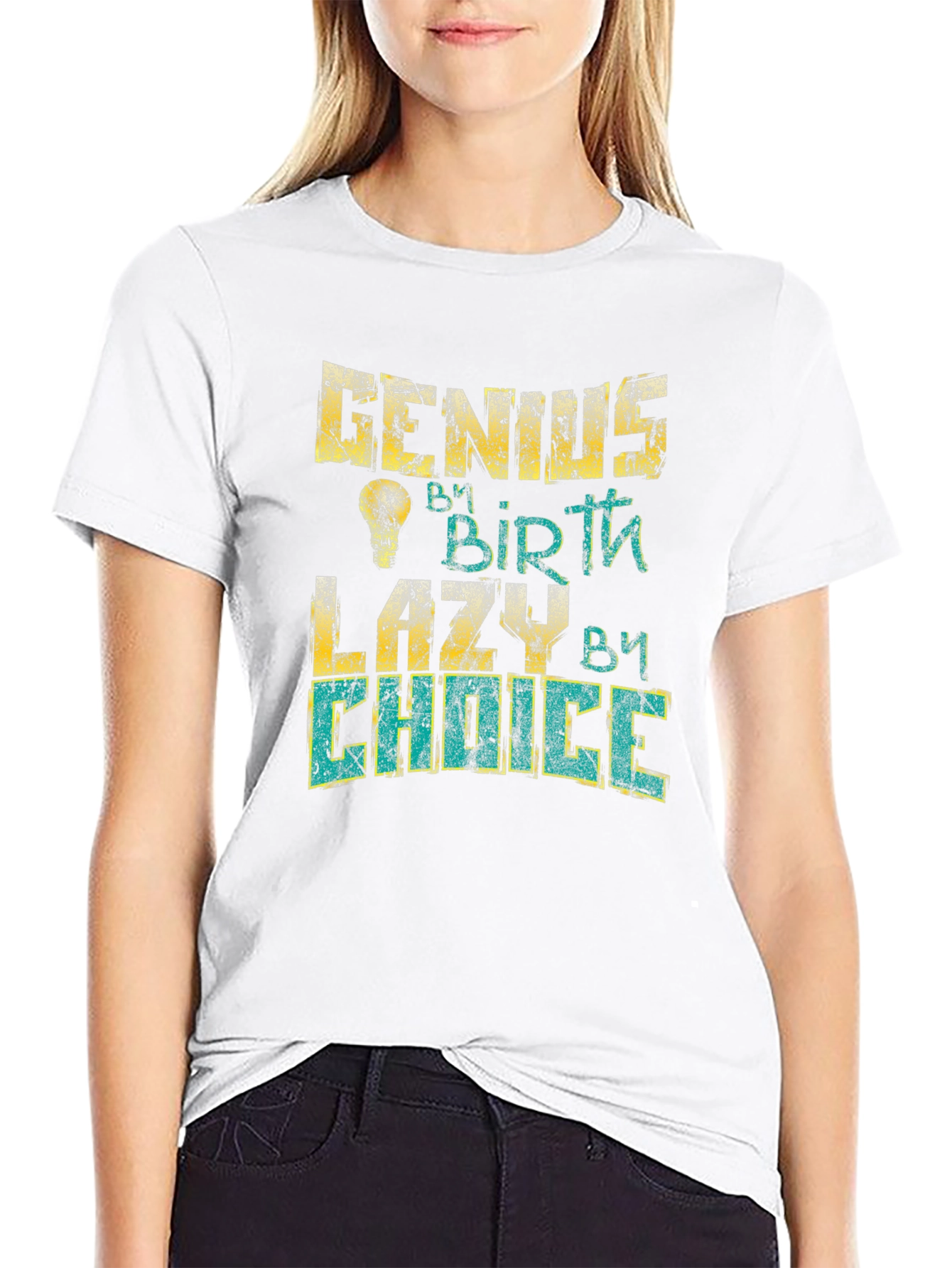 Genius by Birth Funny Mens Graphic Tee
