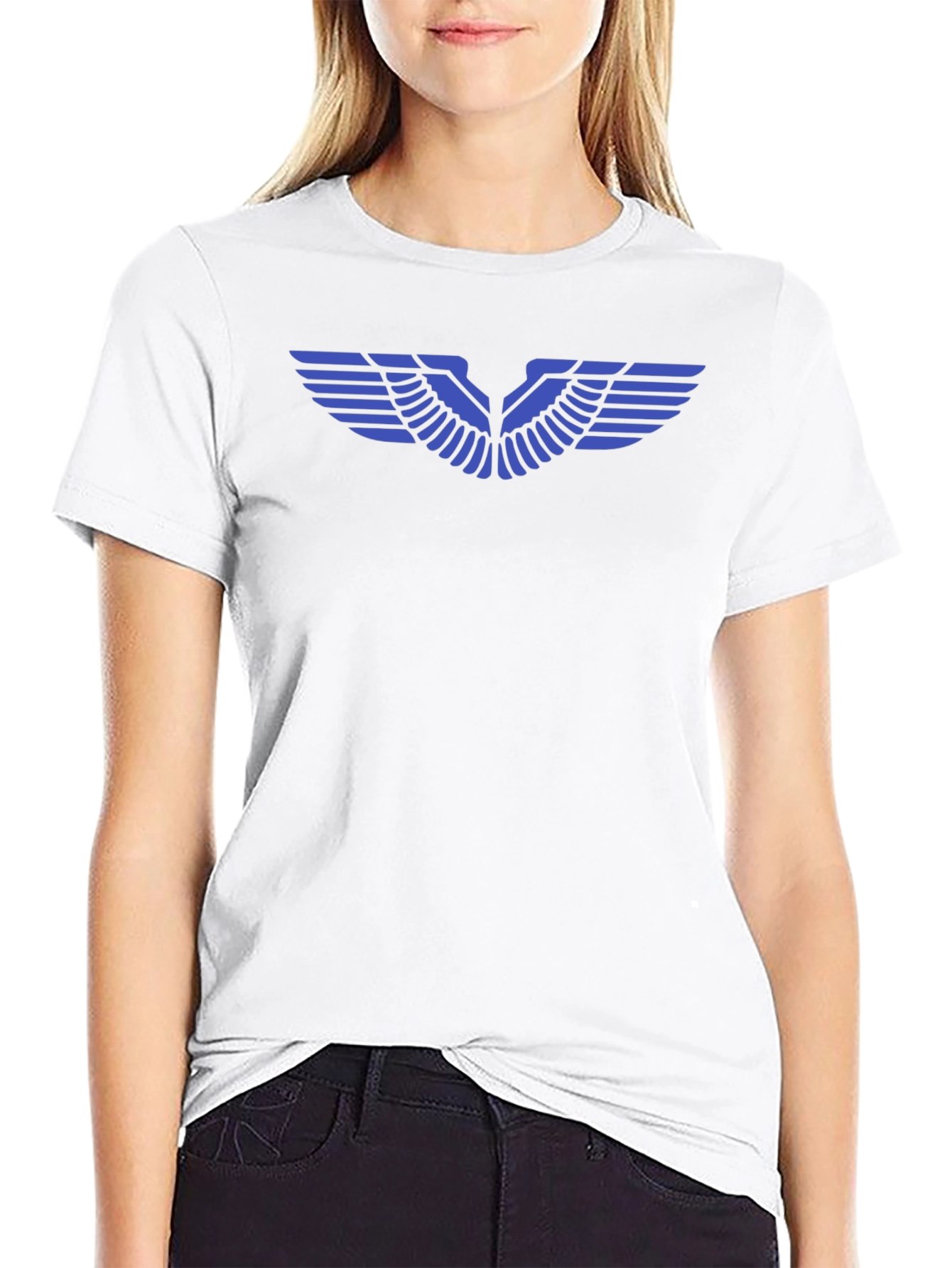 Winged Design Black T-Shirt