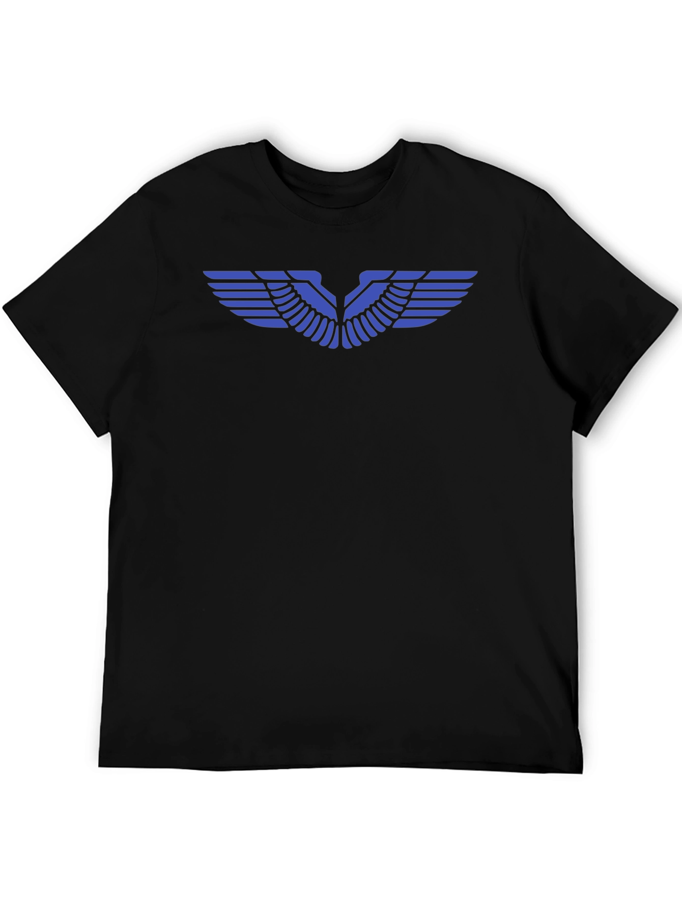 Winged Design Black T-Shirt