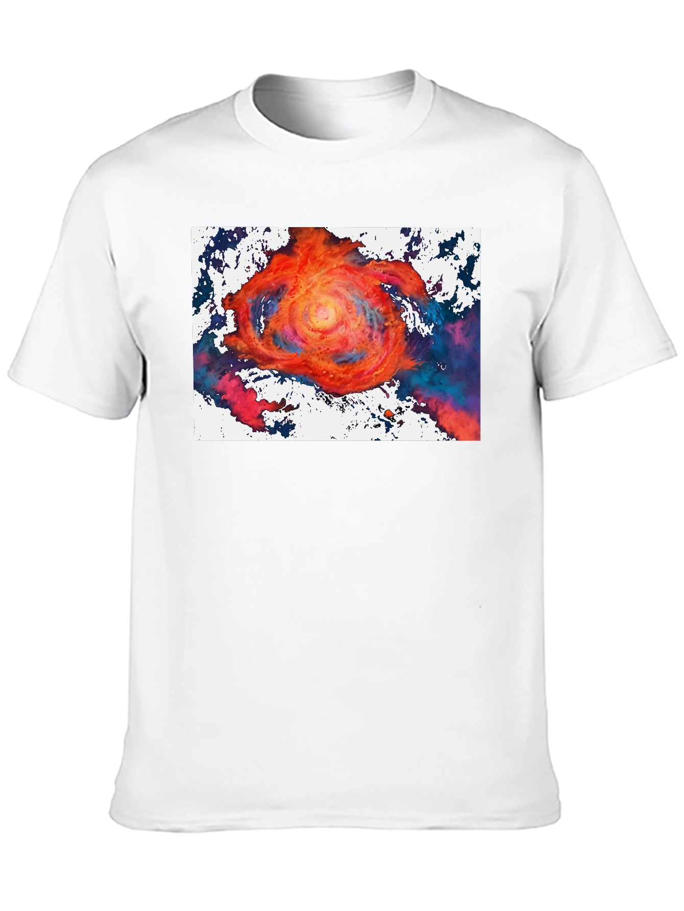 Vortex Graphic Tee - Bold Artistic Design Black