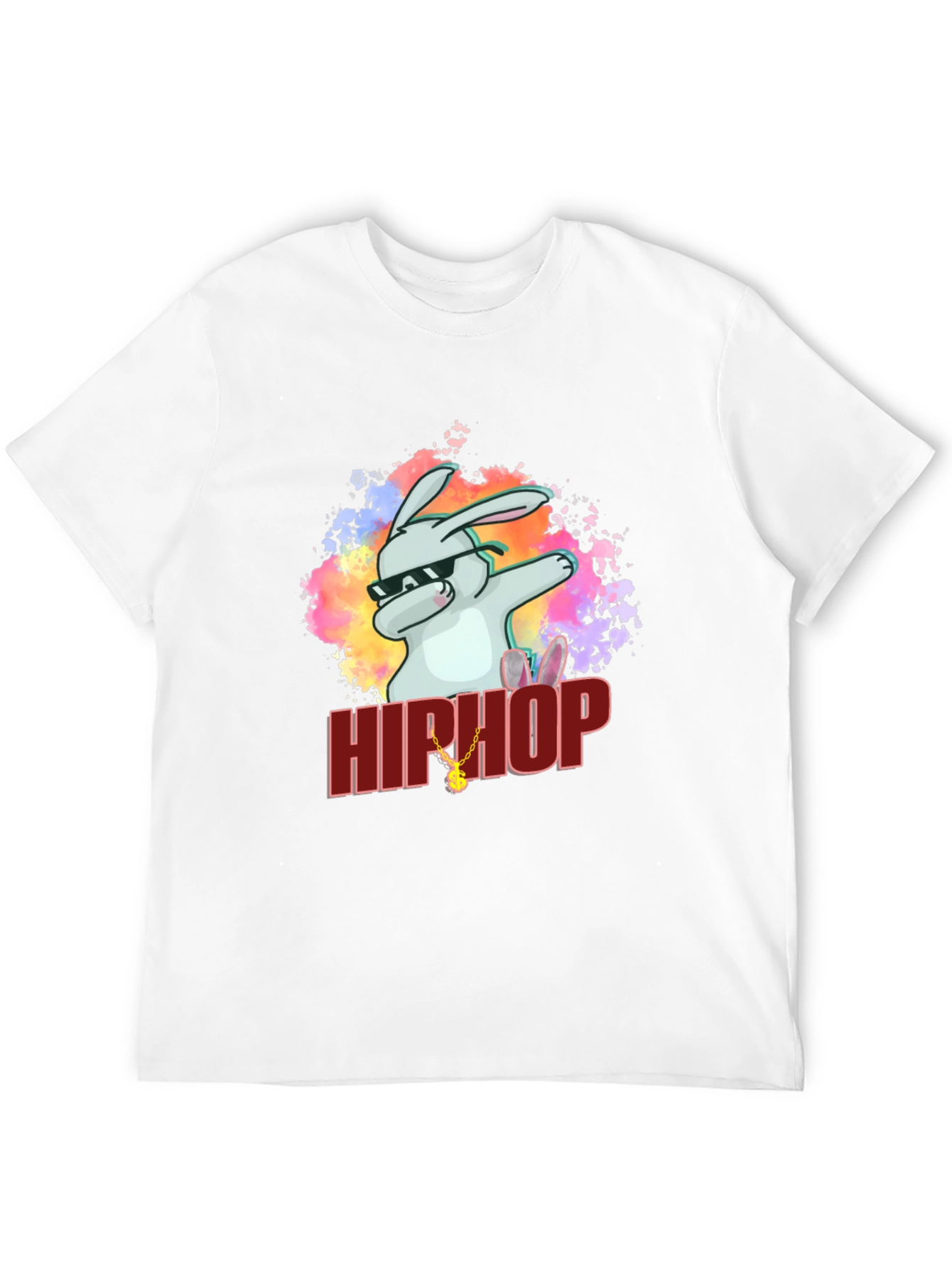 Hip Hop Rabbit Graphic T-Shirt - Cool & Trendy