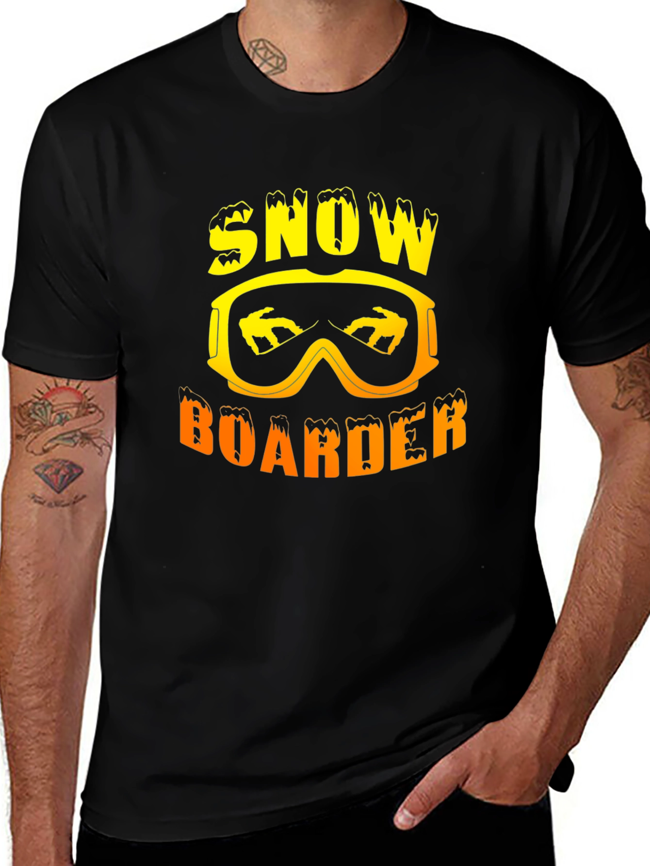 Snowboarder Graphic T-Shirt - Cool Winter Sports Tee