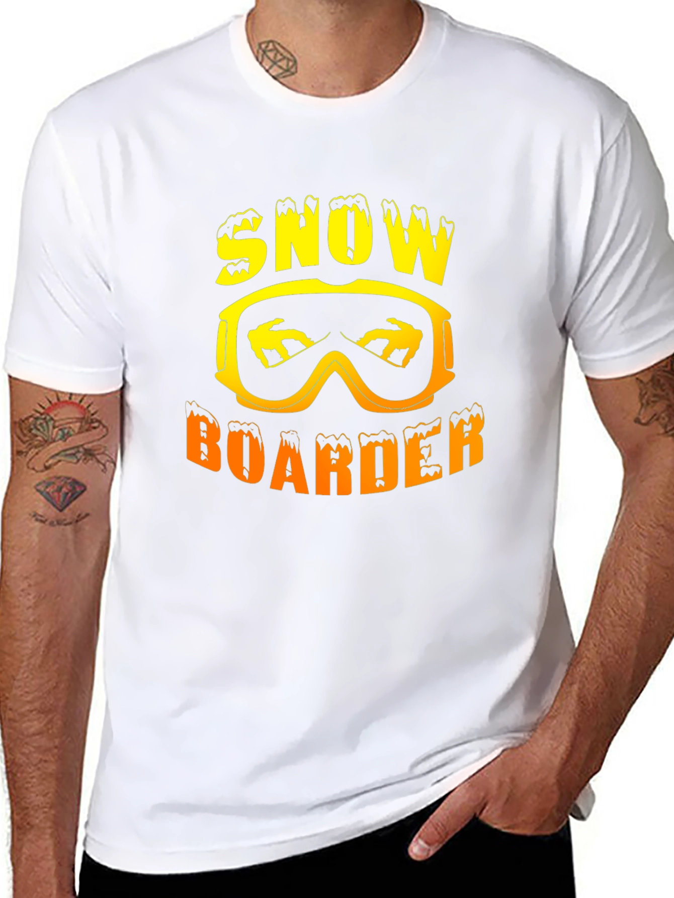 Snowboarder Graphic T-Shirt - Cool Winter Sports Tee