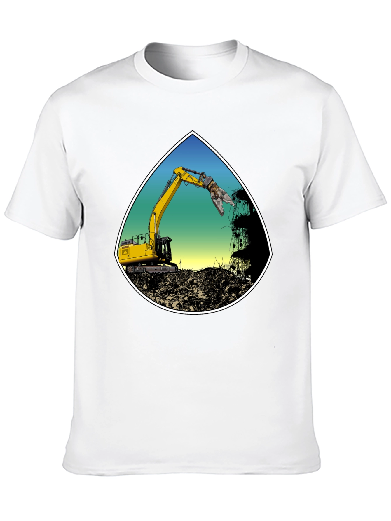 Demolition Excavator T-Shirt - Construction Worker Tee