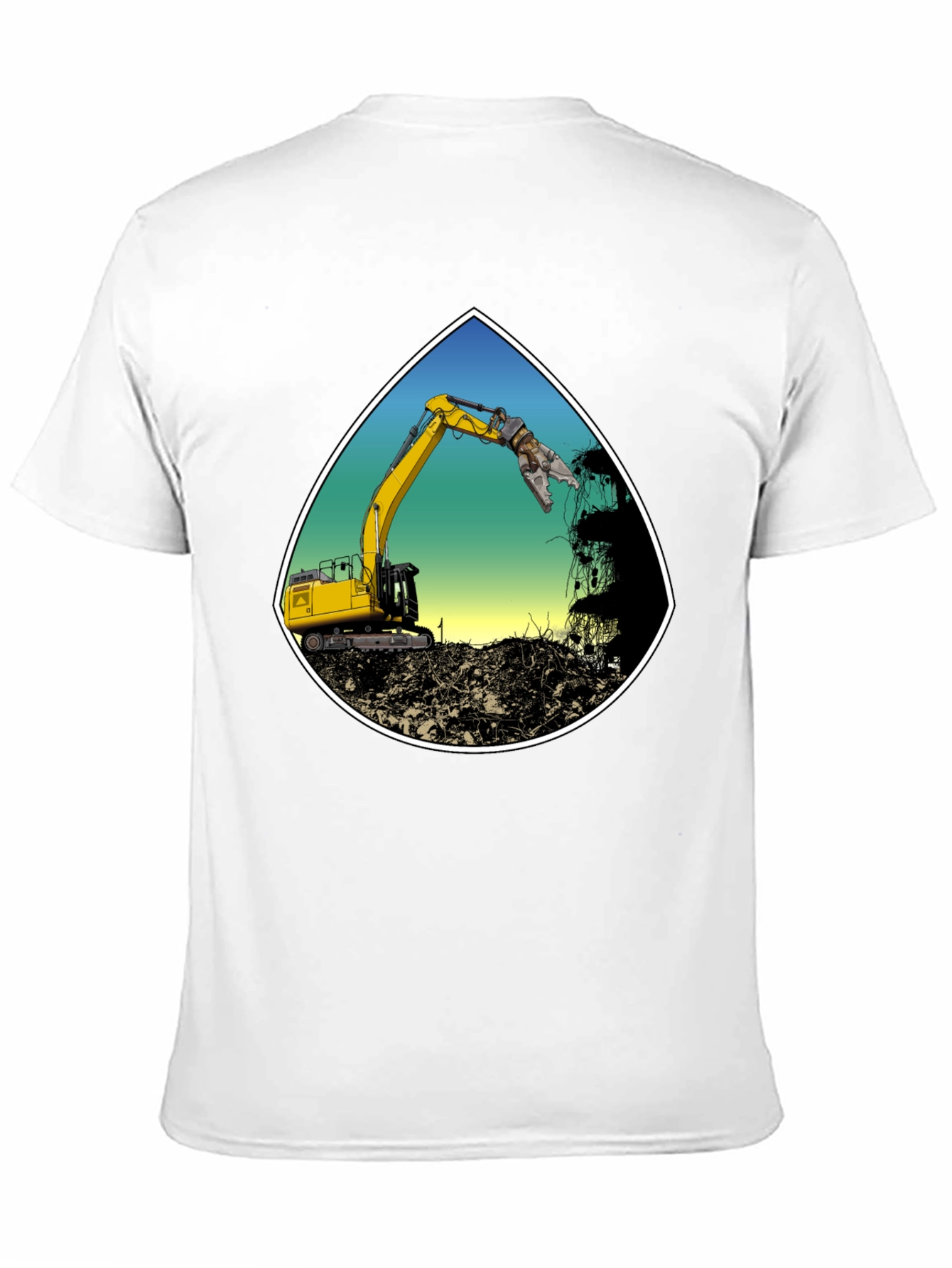 Demolition Excavator T-Shirt - Construction Worker Tee