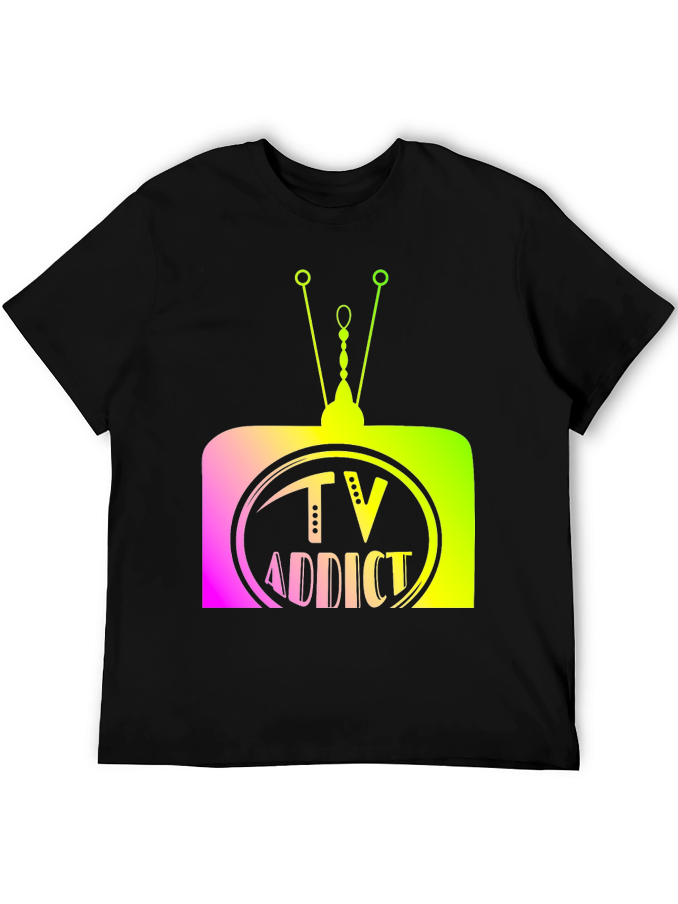 TV Addict Graphic Tee - Retro Television Design