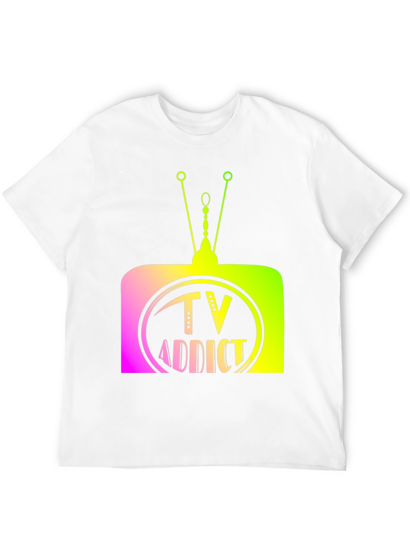 TV Addict Graphic Tee - Retro Television Design