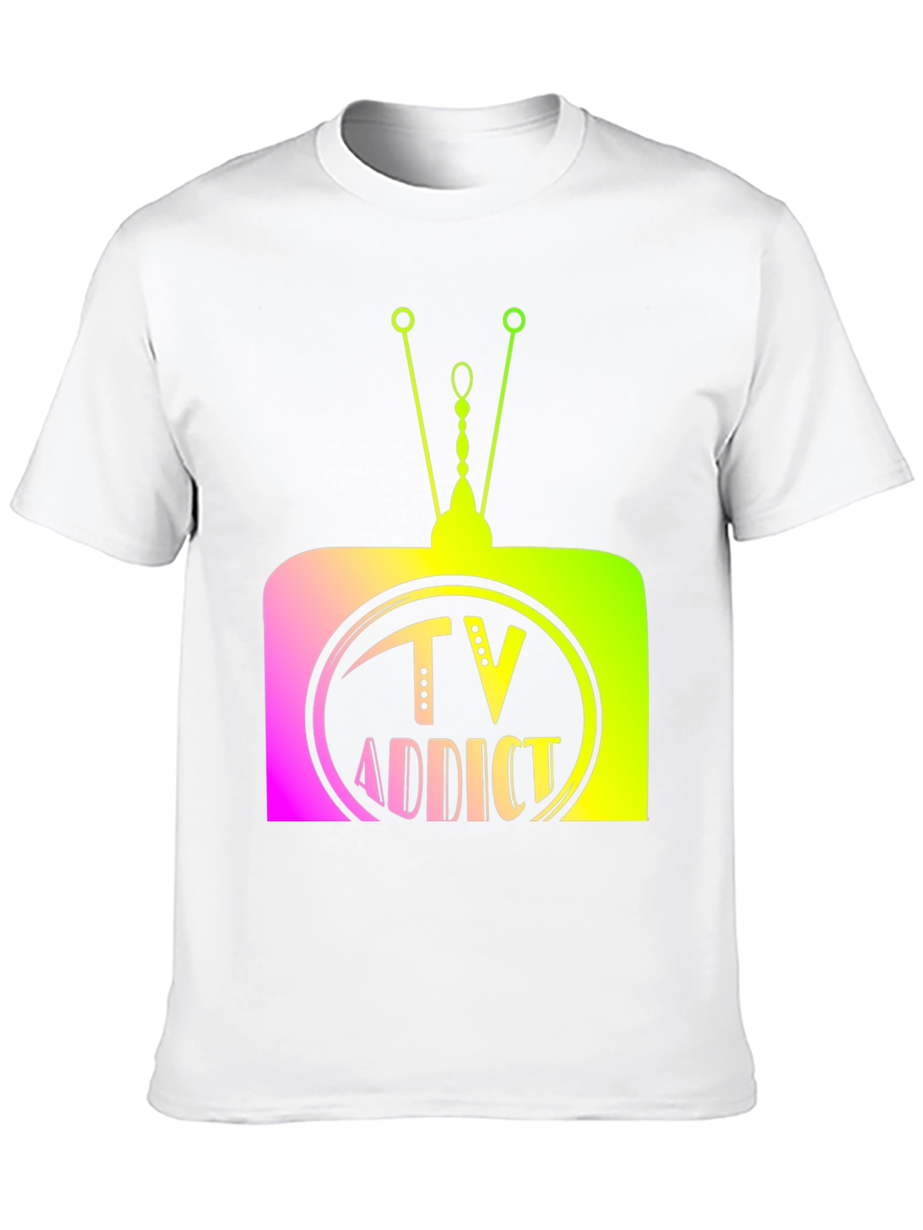 TV Addict Graphic Tee - Retro Television Design