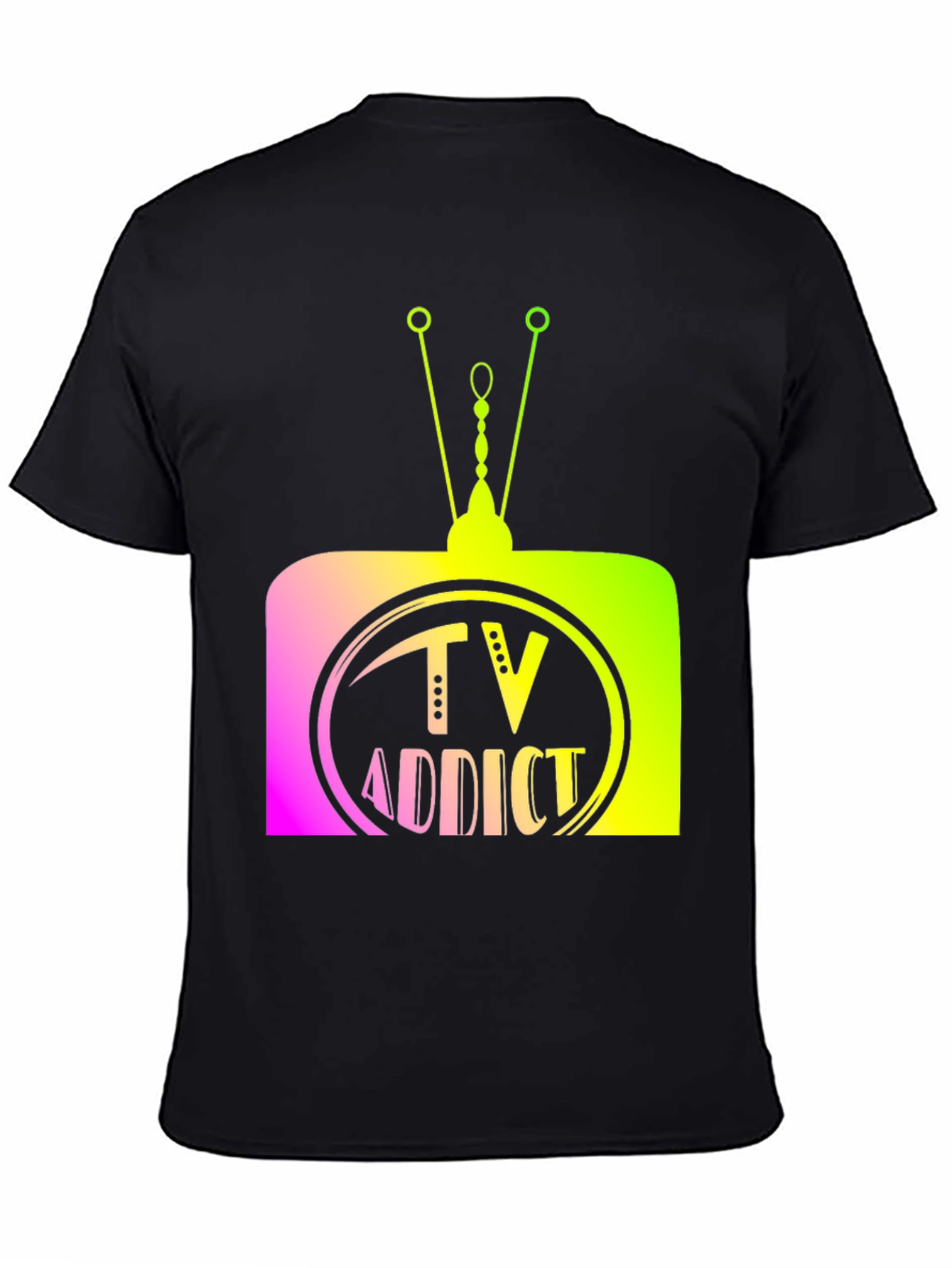 TV Addict Graphic Tee - Retro Television Design