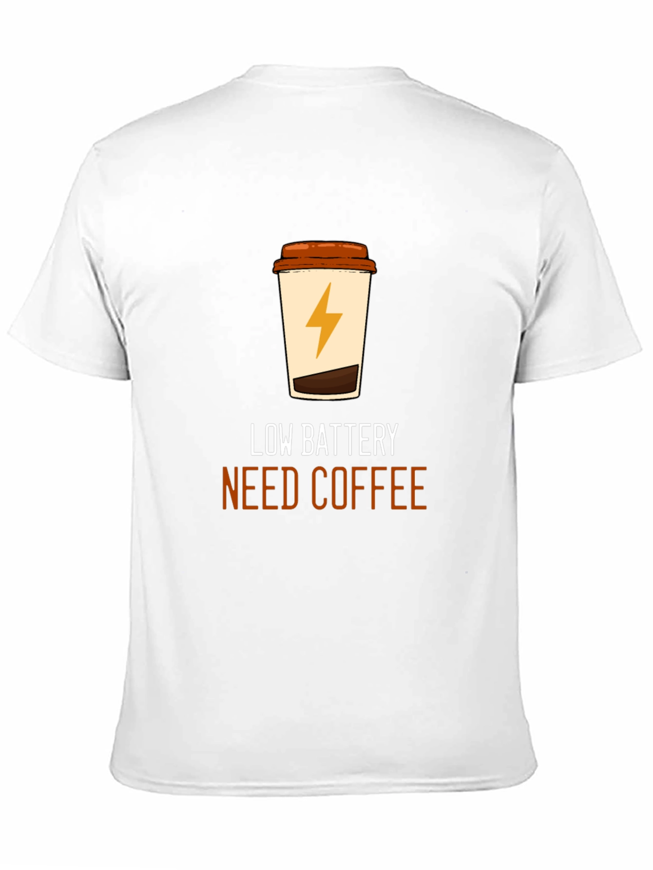 Low Battery Coffee T-Shirt - Black Graphic Tee