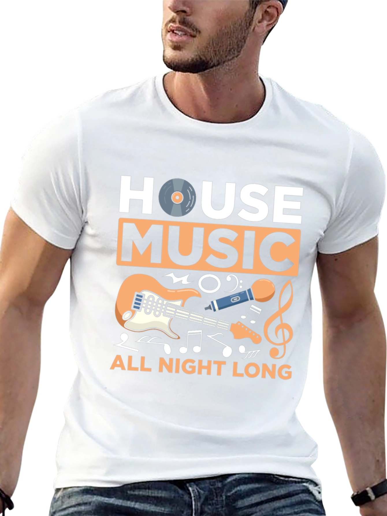 House Music All Night Long Graphic Tee