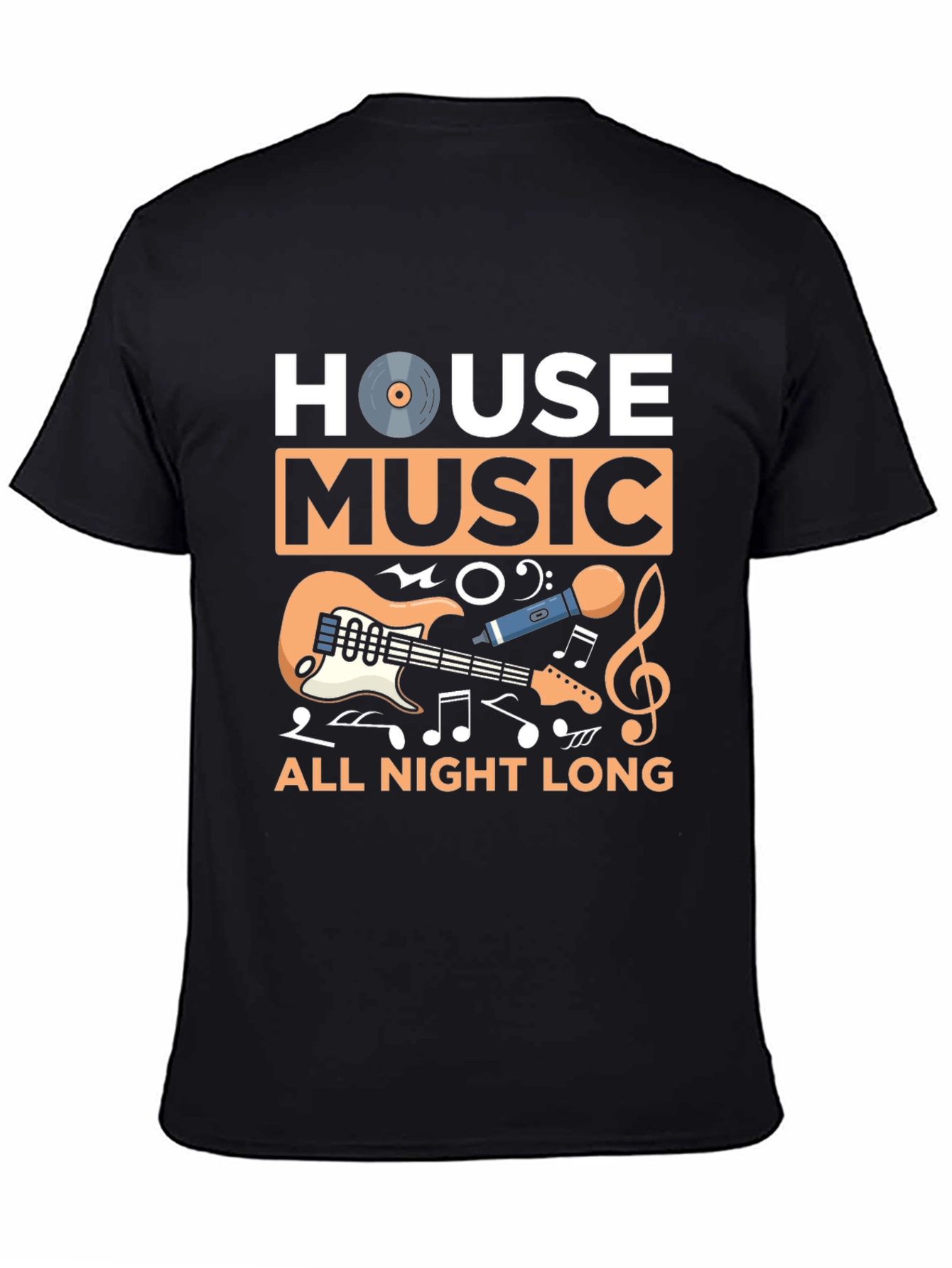 House Music All Night Long Graphic Tee