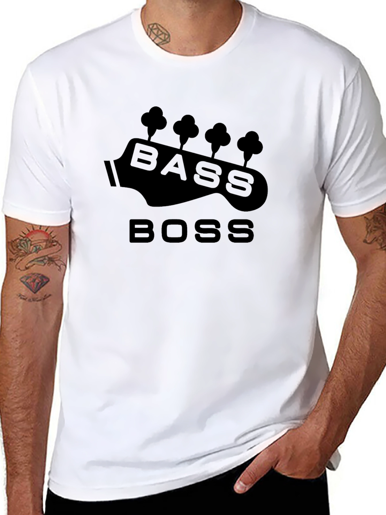 Bass Boss Graphic T-Shirt - Musician Style