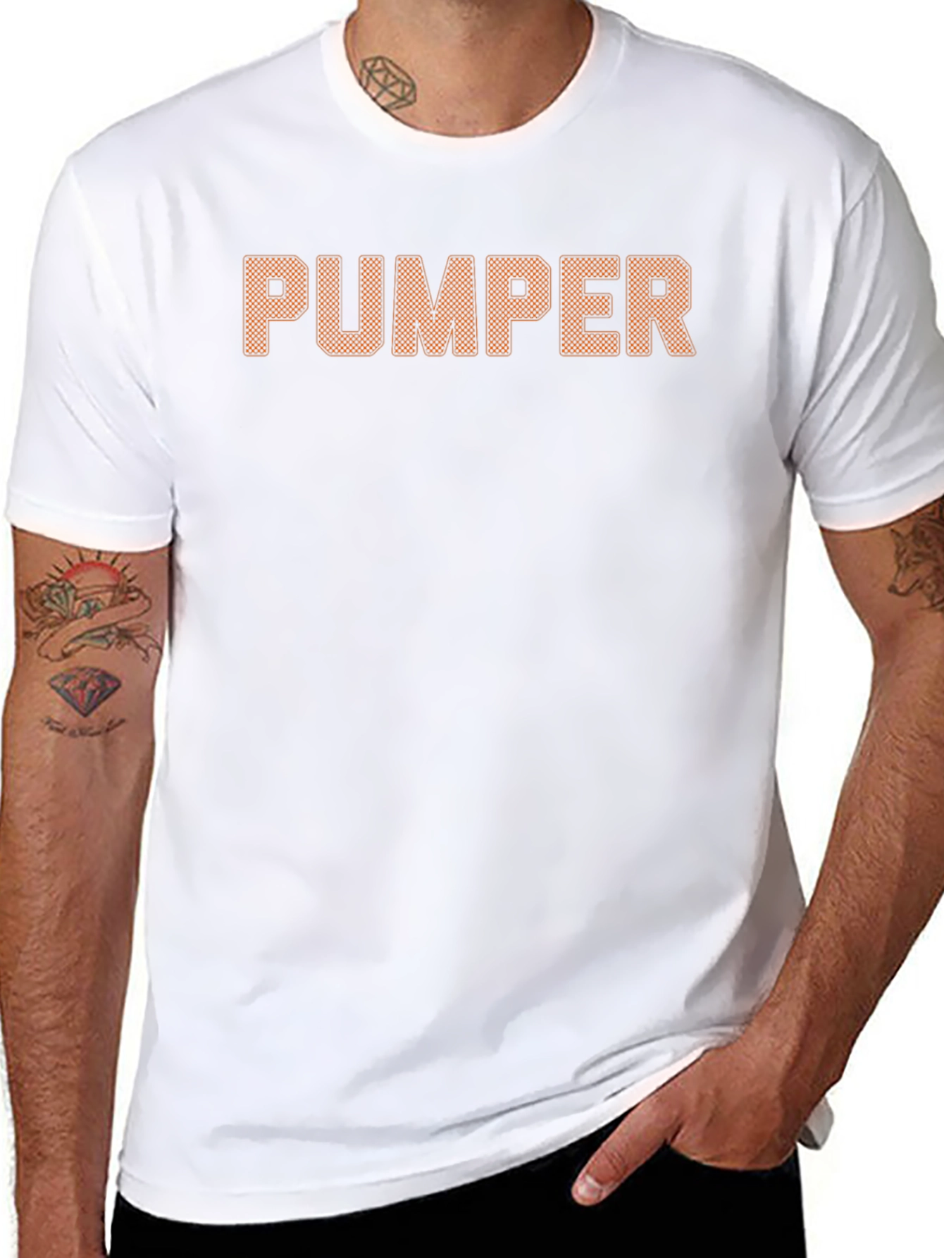 PUMPER Graphic Tee - Black Crew Neck T-Shirt