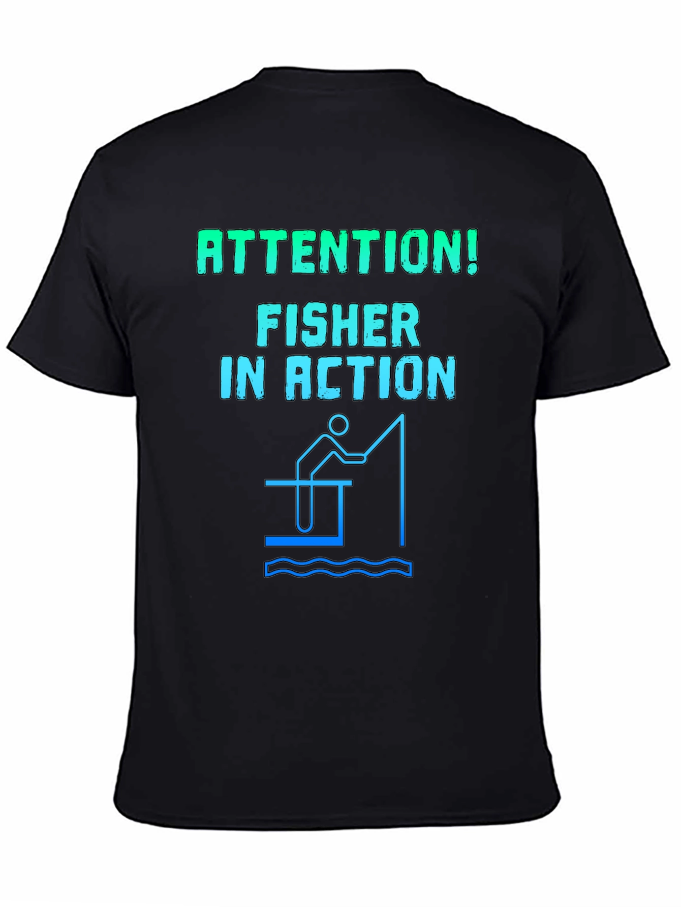 Fisher in Action Graphic Tee - Fishing T-Shirt